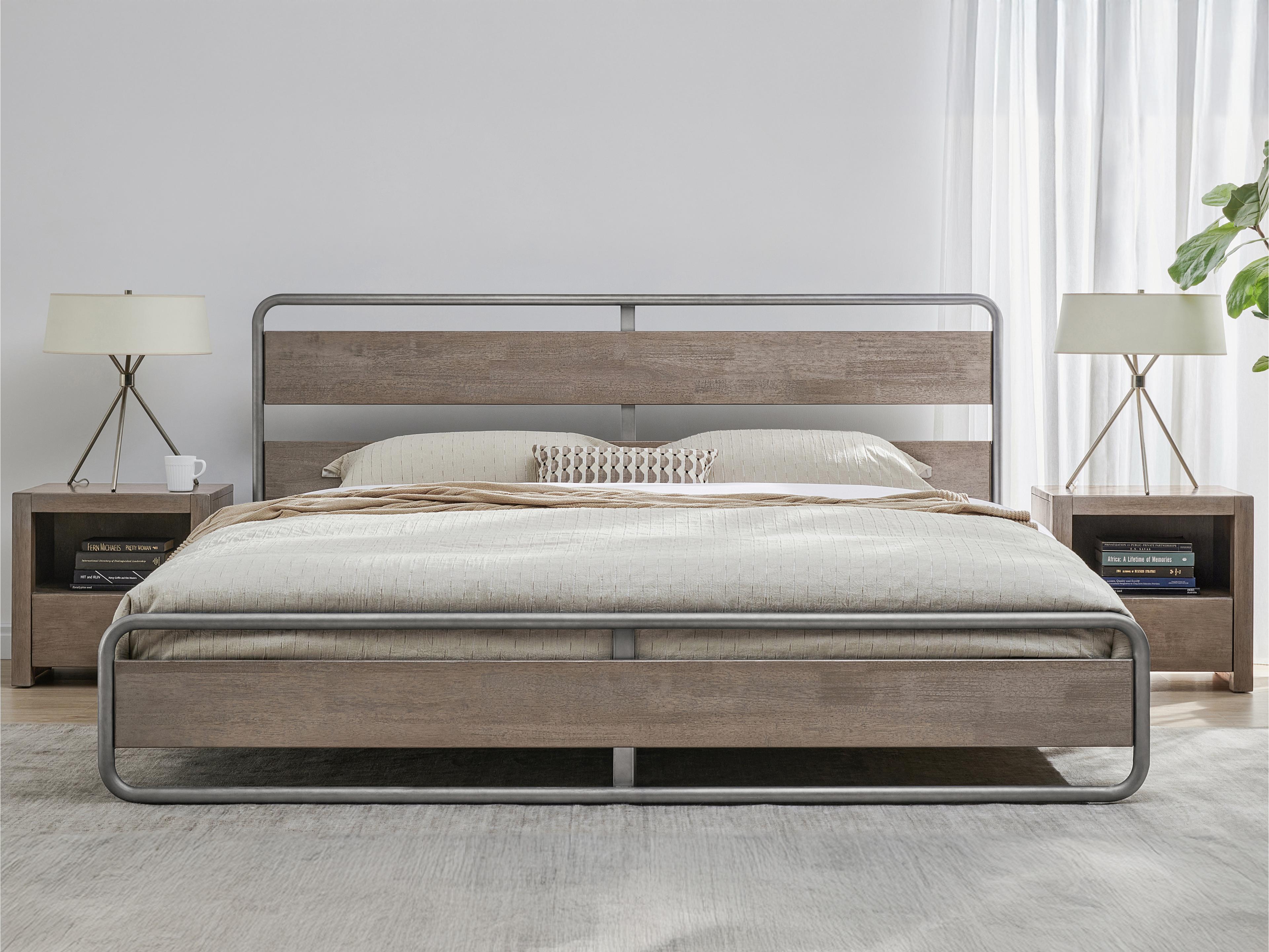 Luxecor Atelier Natural Oak Wood King Platform Bed