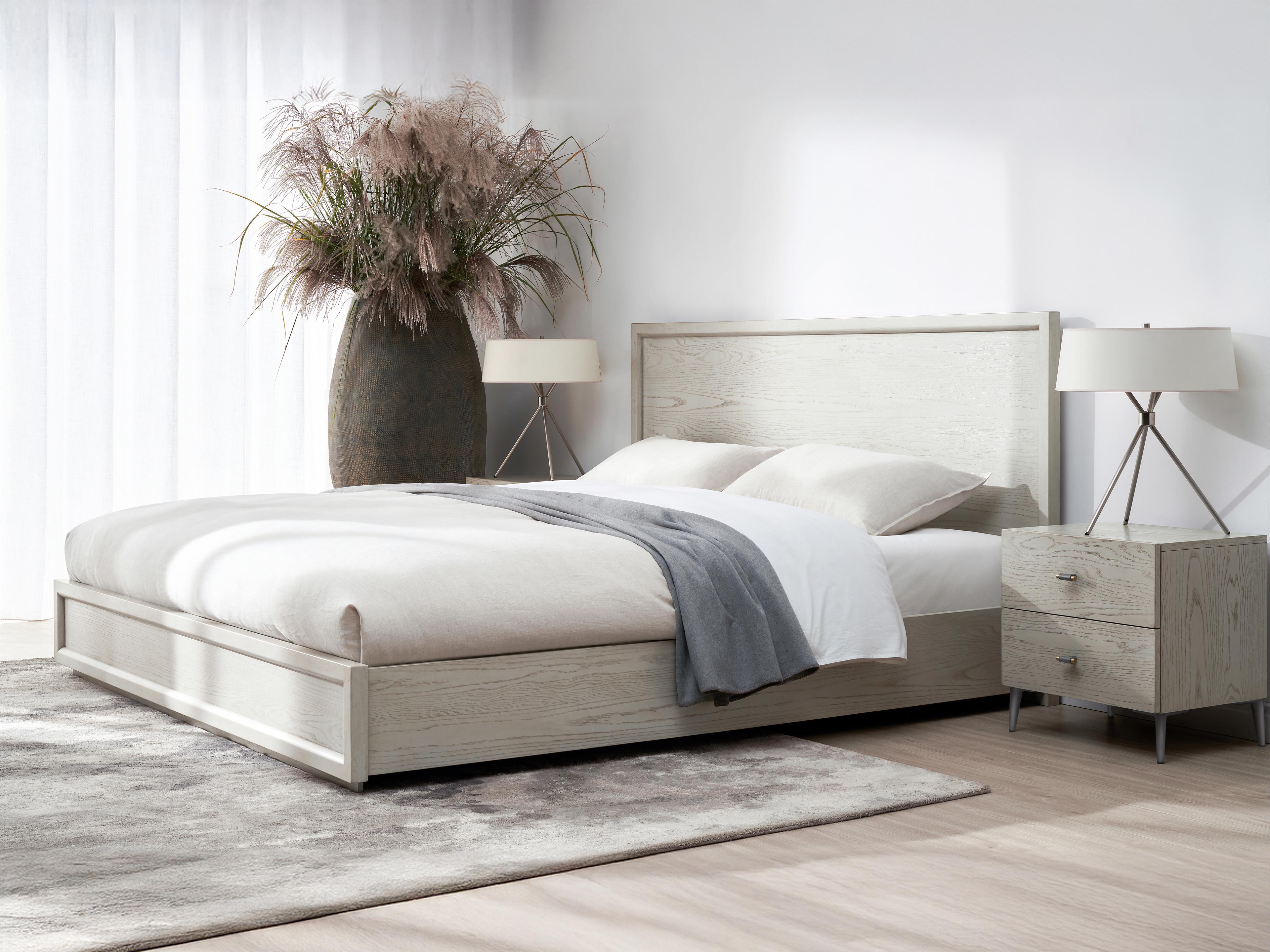 Luxecor Atelier 2-Drawers White Oak Wood Nightstand