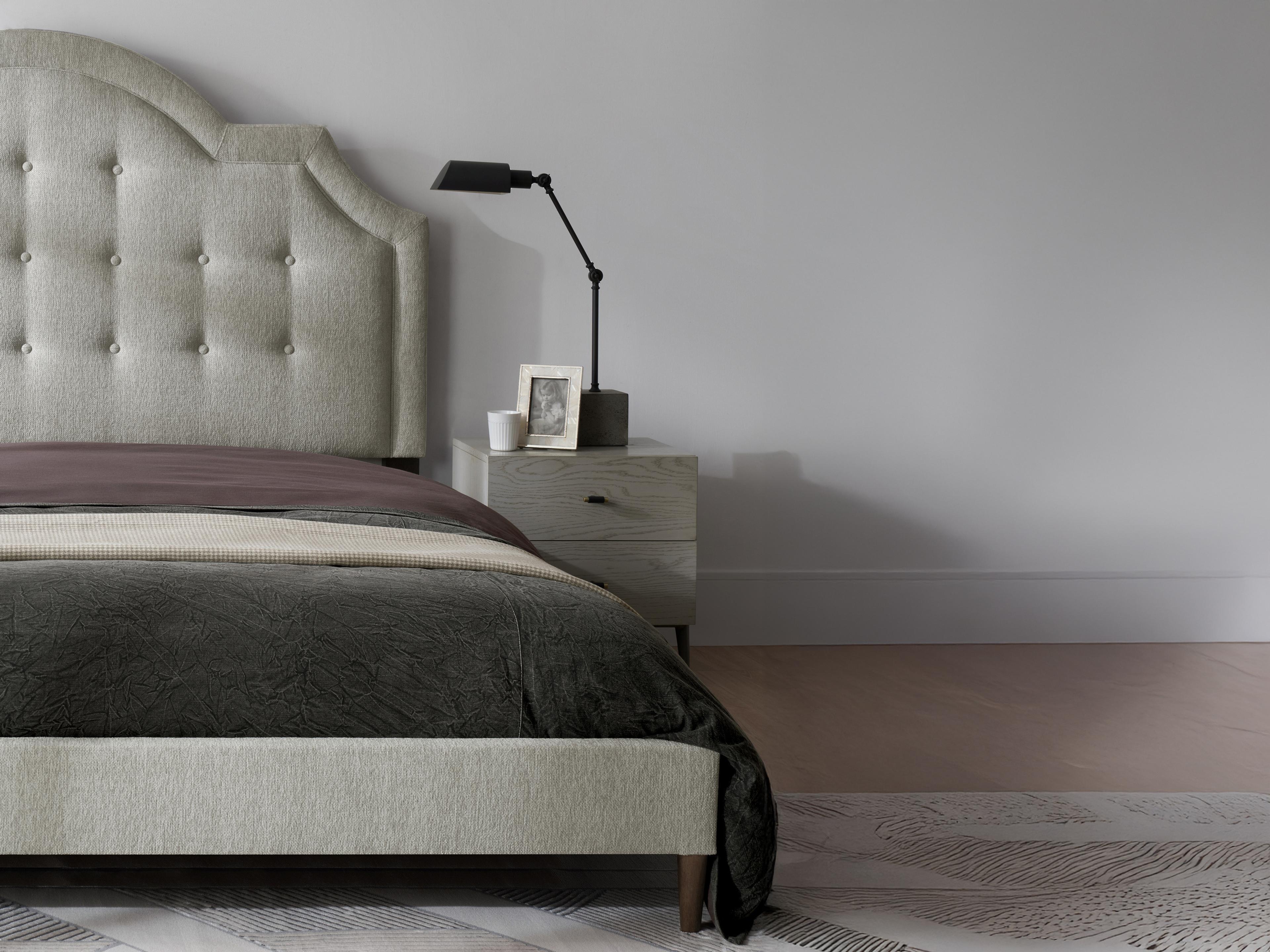 Luxecor Atelier 2-Drawers White Oak Wood Nightstand