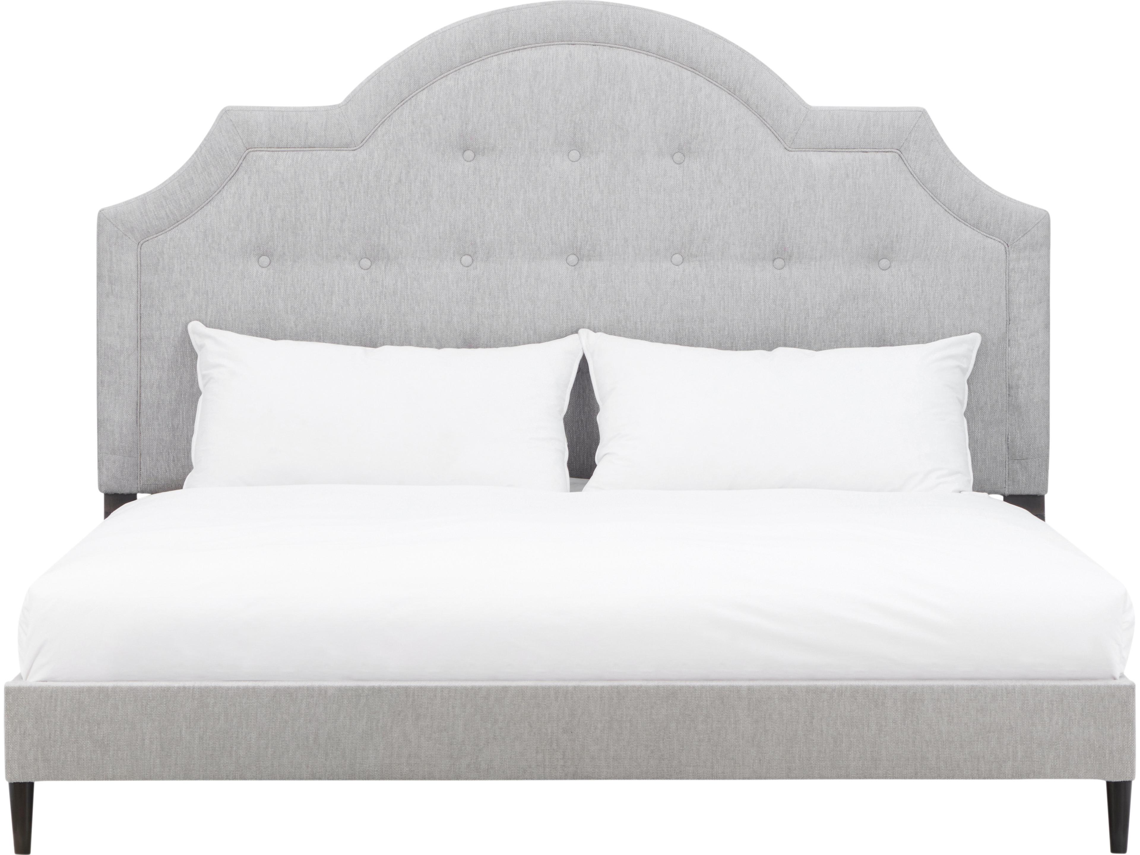 Luxecor Atelier Gray Upholstered King Panel Bed