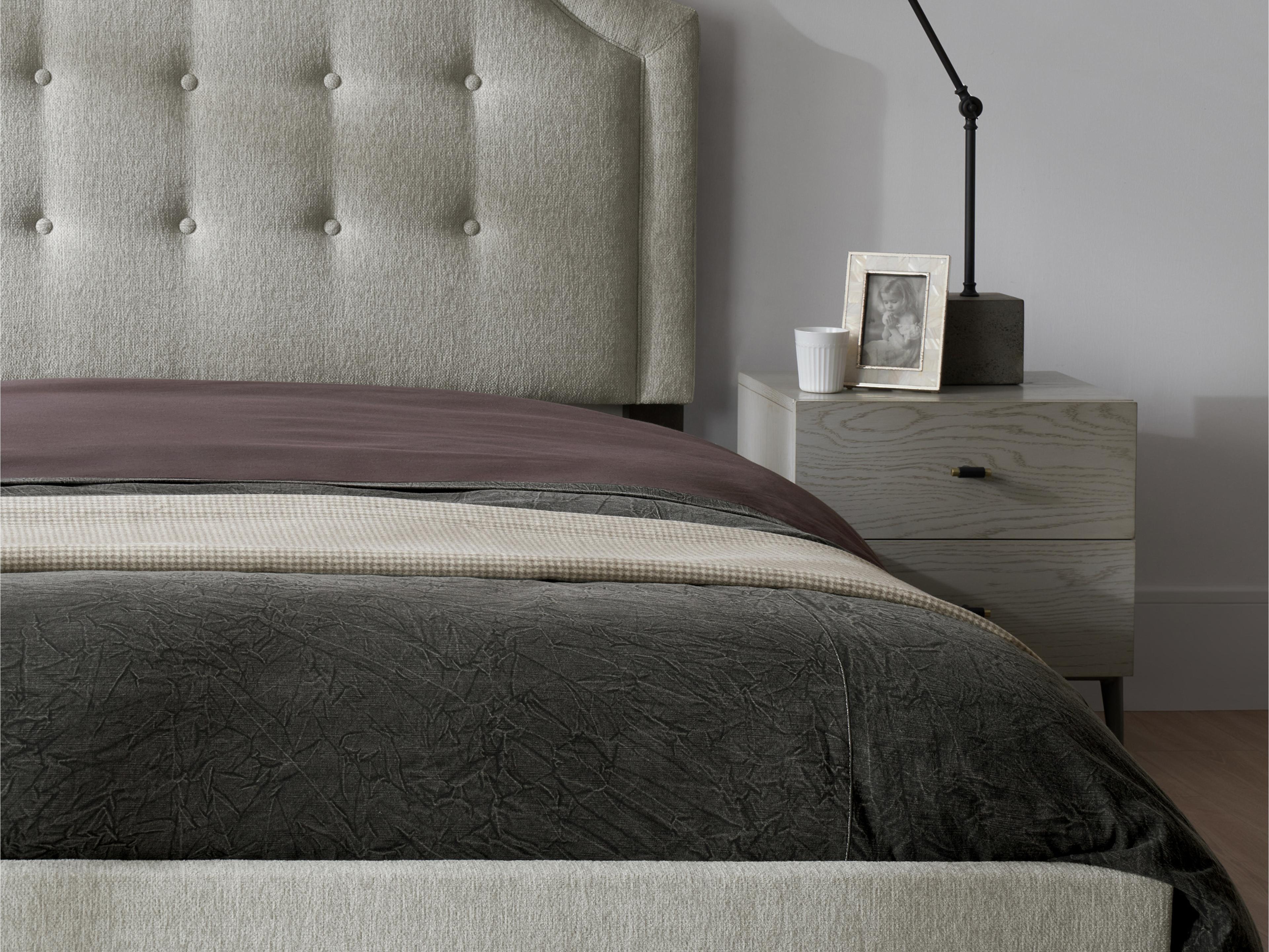 Luxecor Atelier Beige Upholstered King Platform Bed