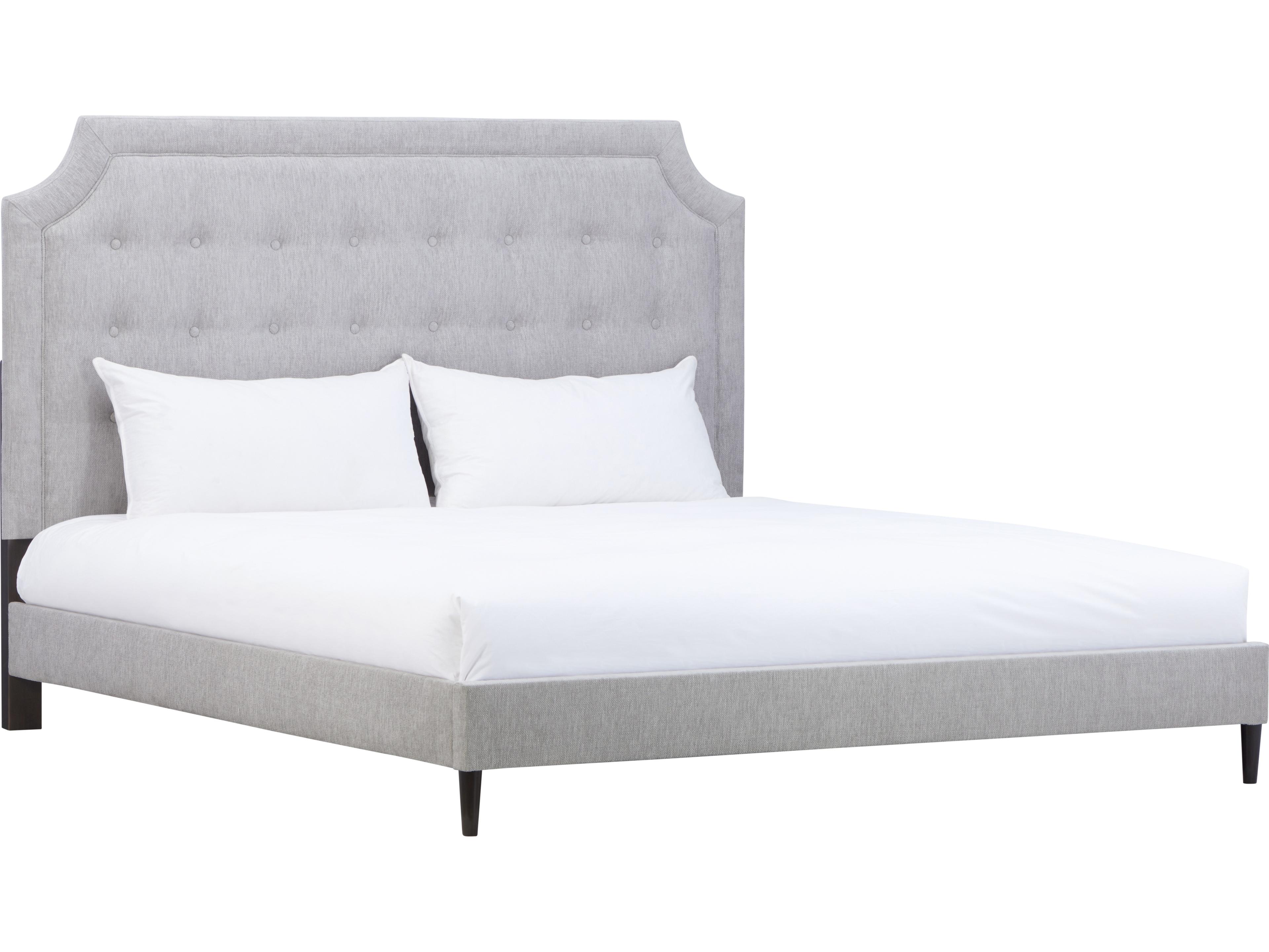 Atelier Gray Upholstered King Panel Bed