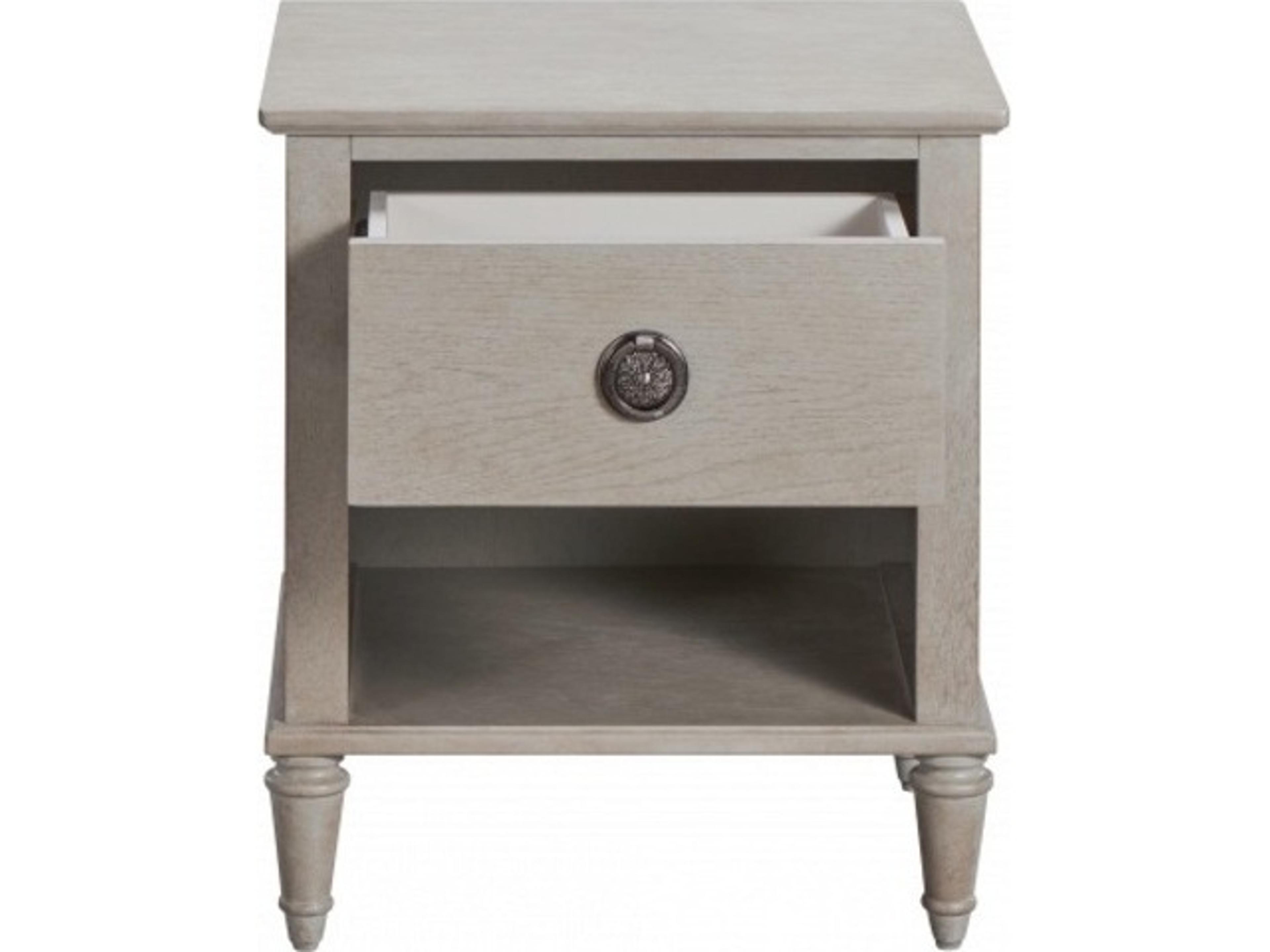Luxecor Atelier 2-Drawers Gray Oak Wood Nightstand