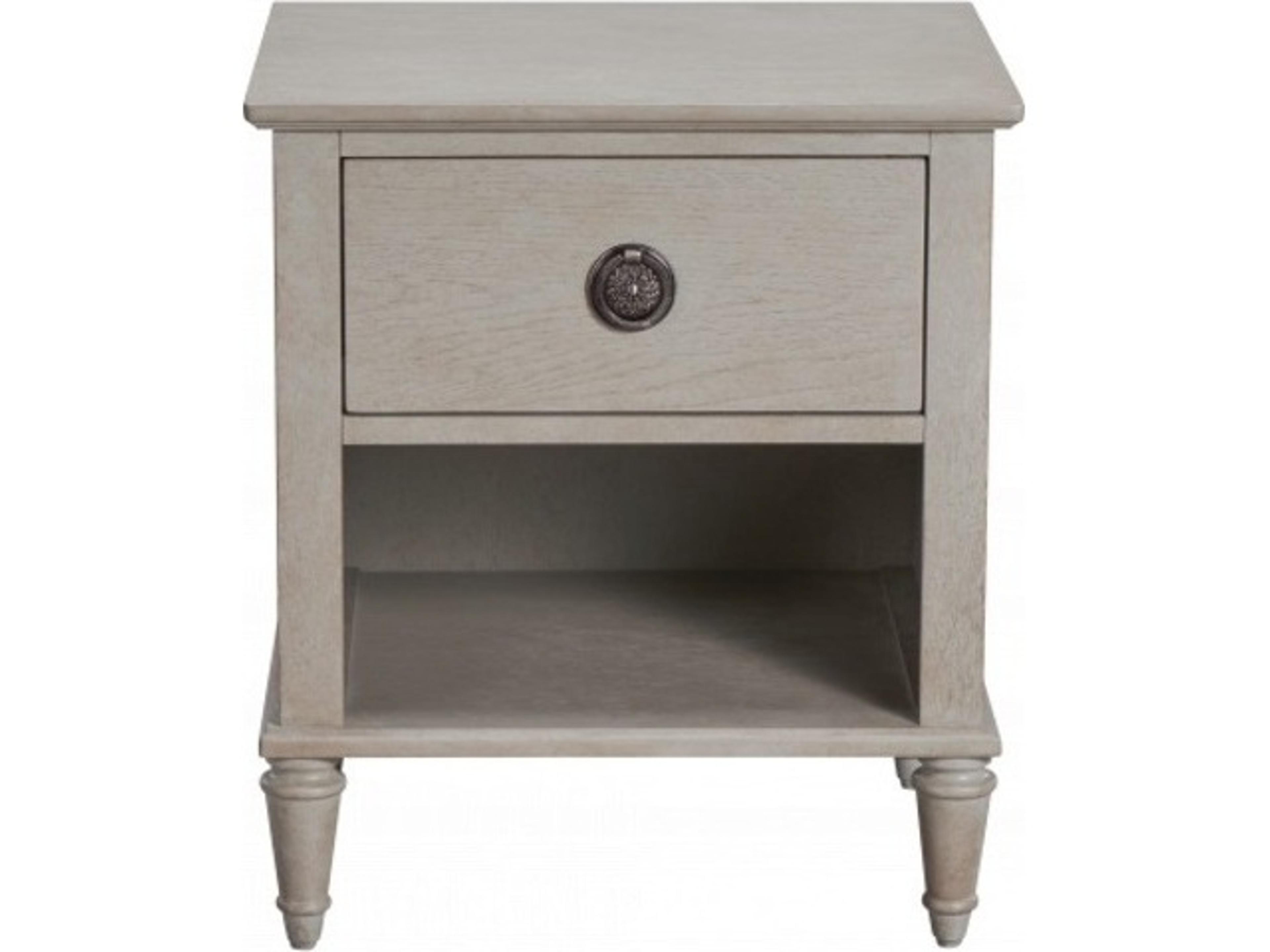 Luxecor Atelier 2-Drawers Gray Oak Wood Nightstand