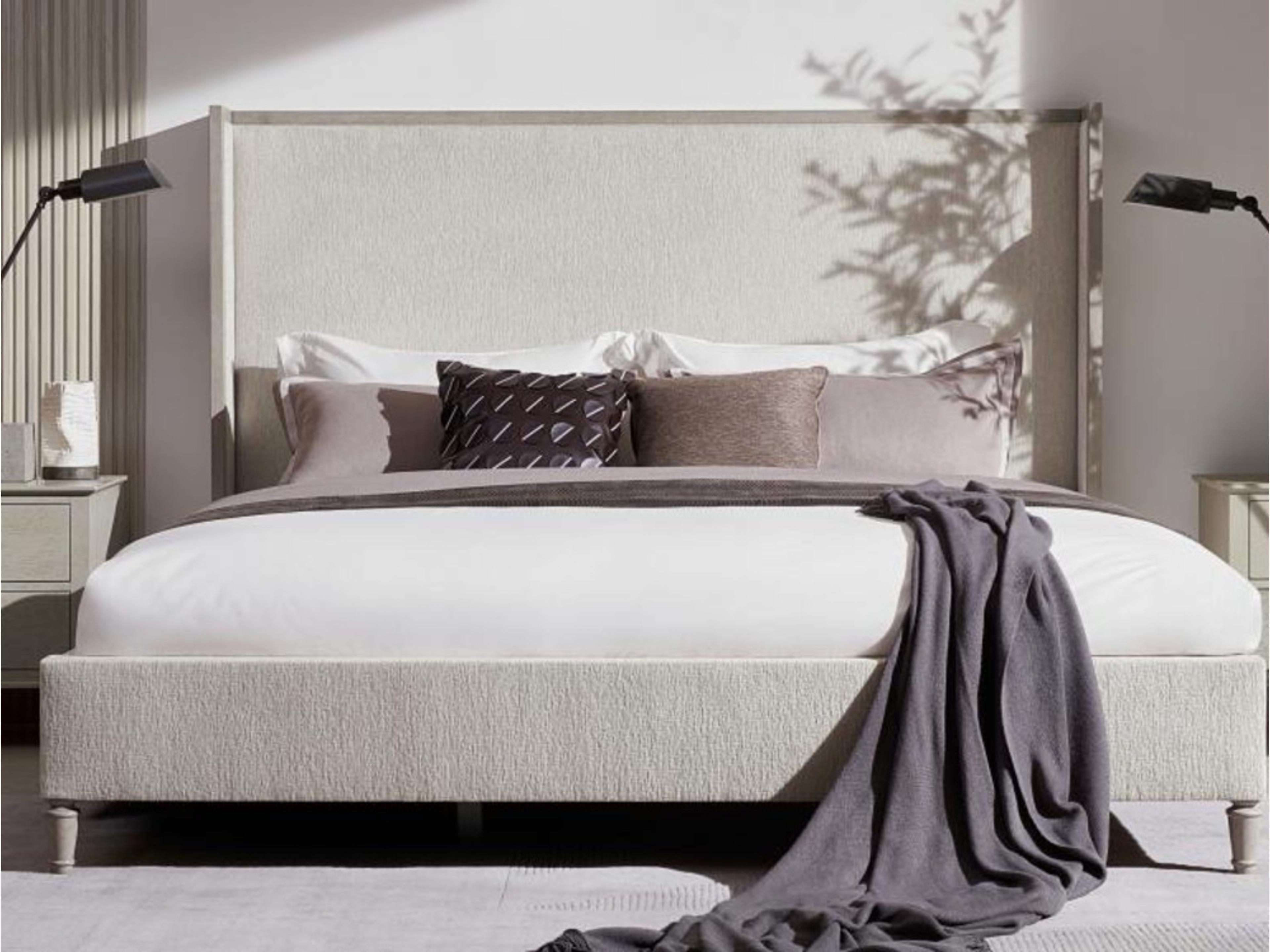 Luxecor Atelier 2-Drawers Gray Rubberwood Nightstand