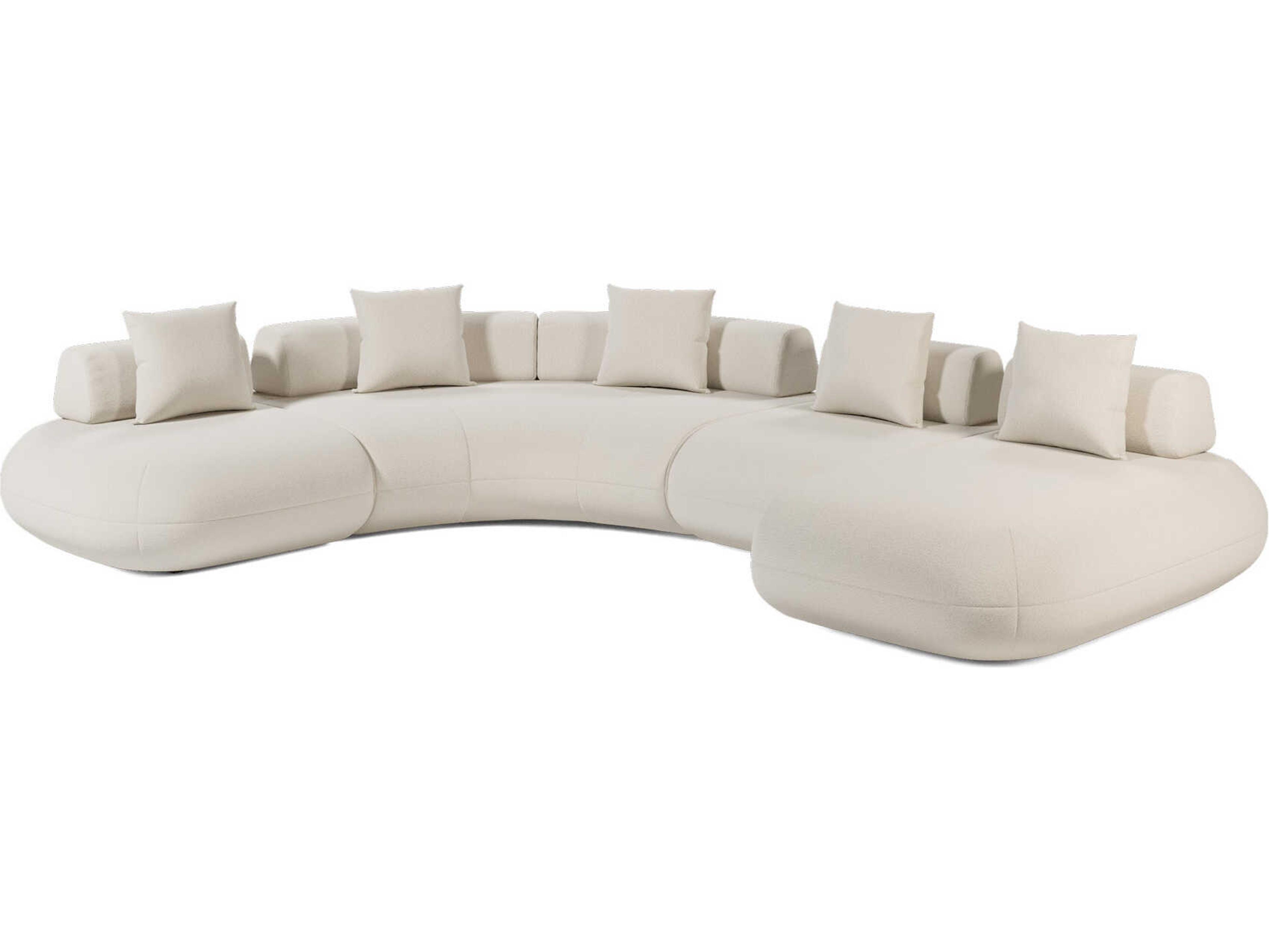 Luxcor Modluxe Ferrara Modular Sofa 03 in Vainilla Bouclet