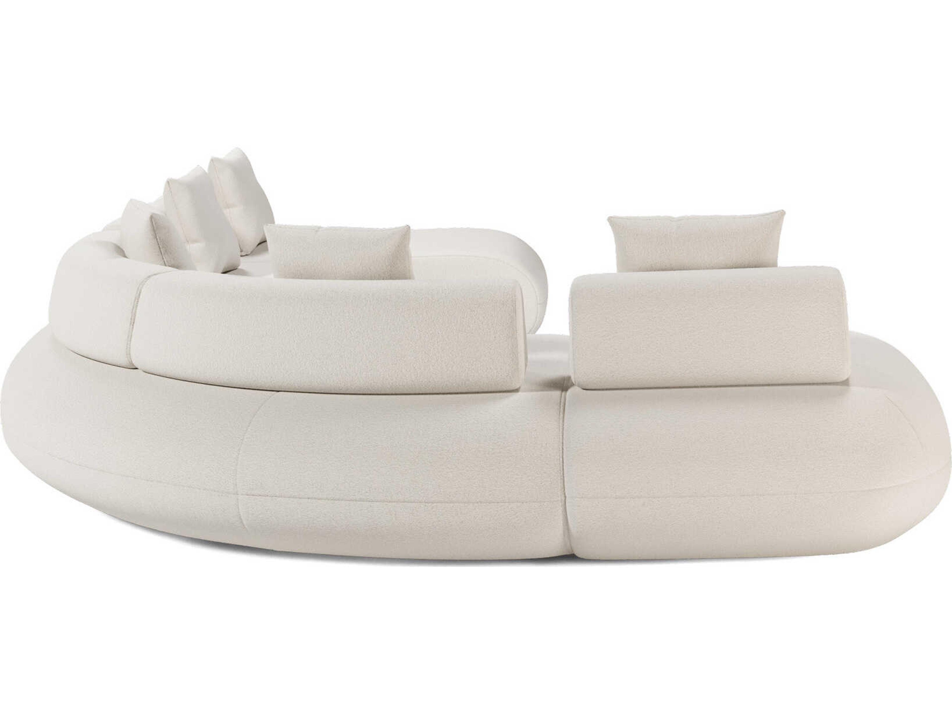 Luxcor Modluxe Ferrara Modular Sofa 03 in Vainilla Bouclet