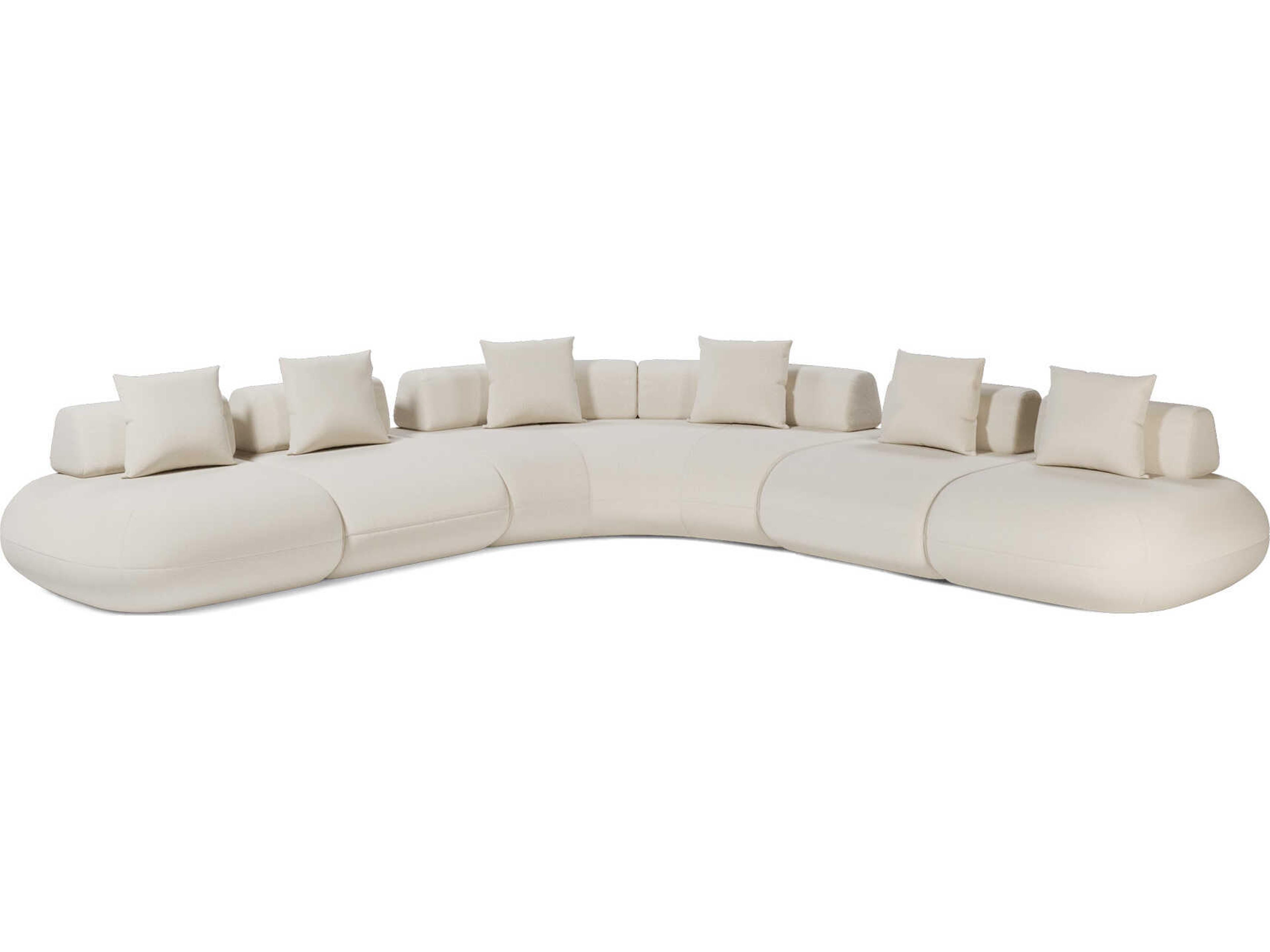Luxcor Modluxe Ferrara Modular Sofa 05 in Vainilla Bouclet