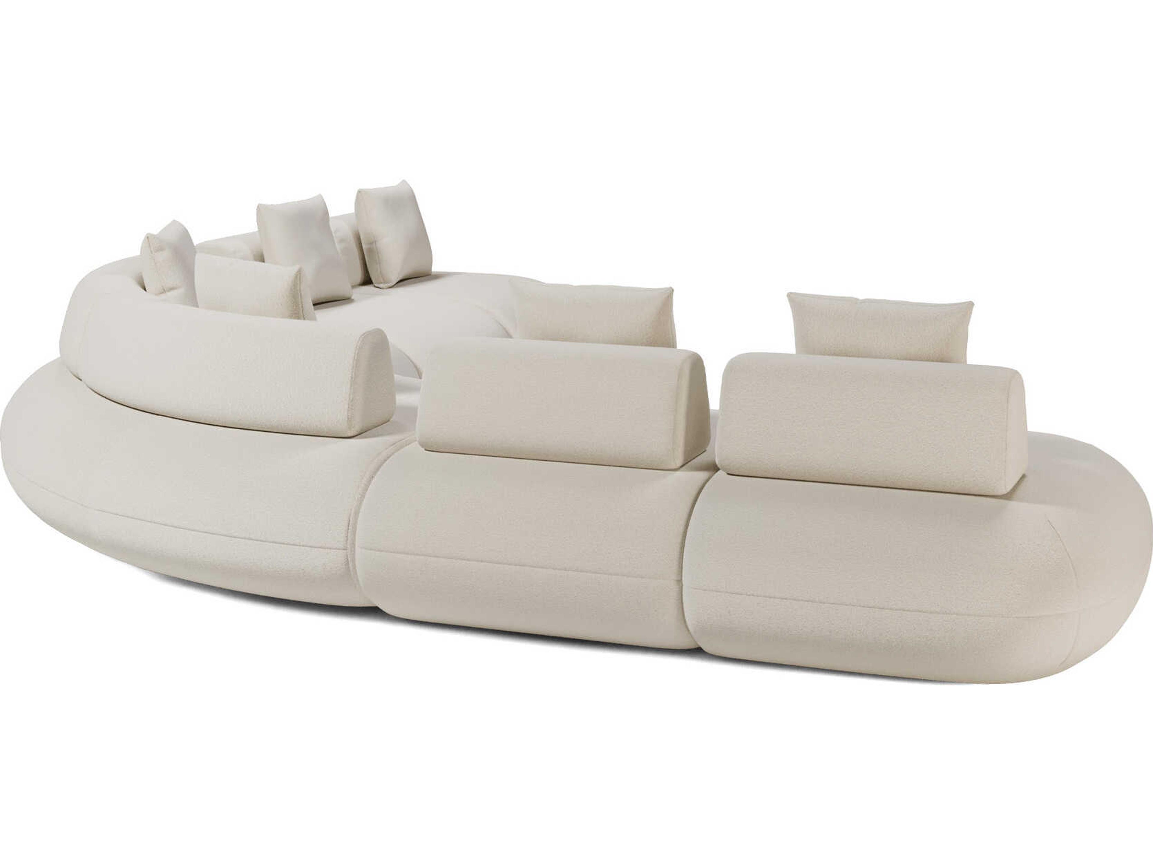 Luxcor Modluxe Ferrara Modular Sofa 05 in Vainilla Bouclet