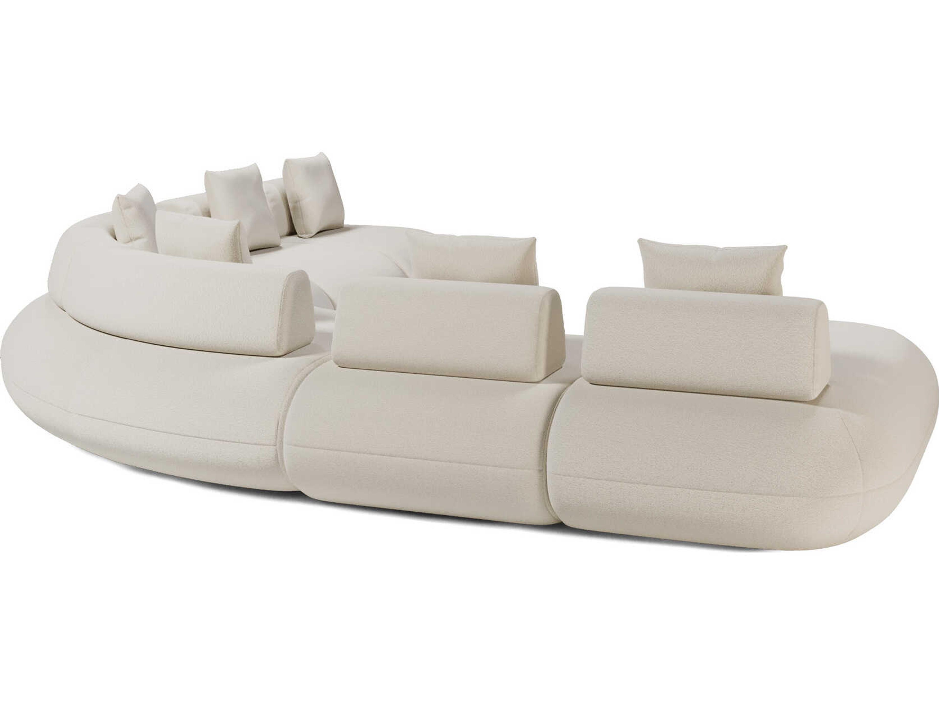 Luxcor Modluxe Ferrara Modular Sofa 06 in Vainilla Bouclet