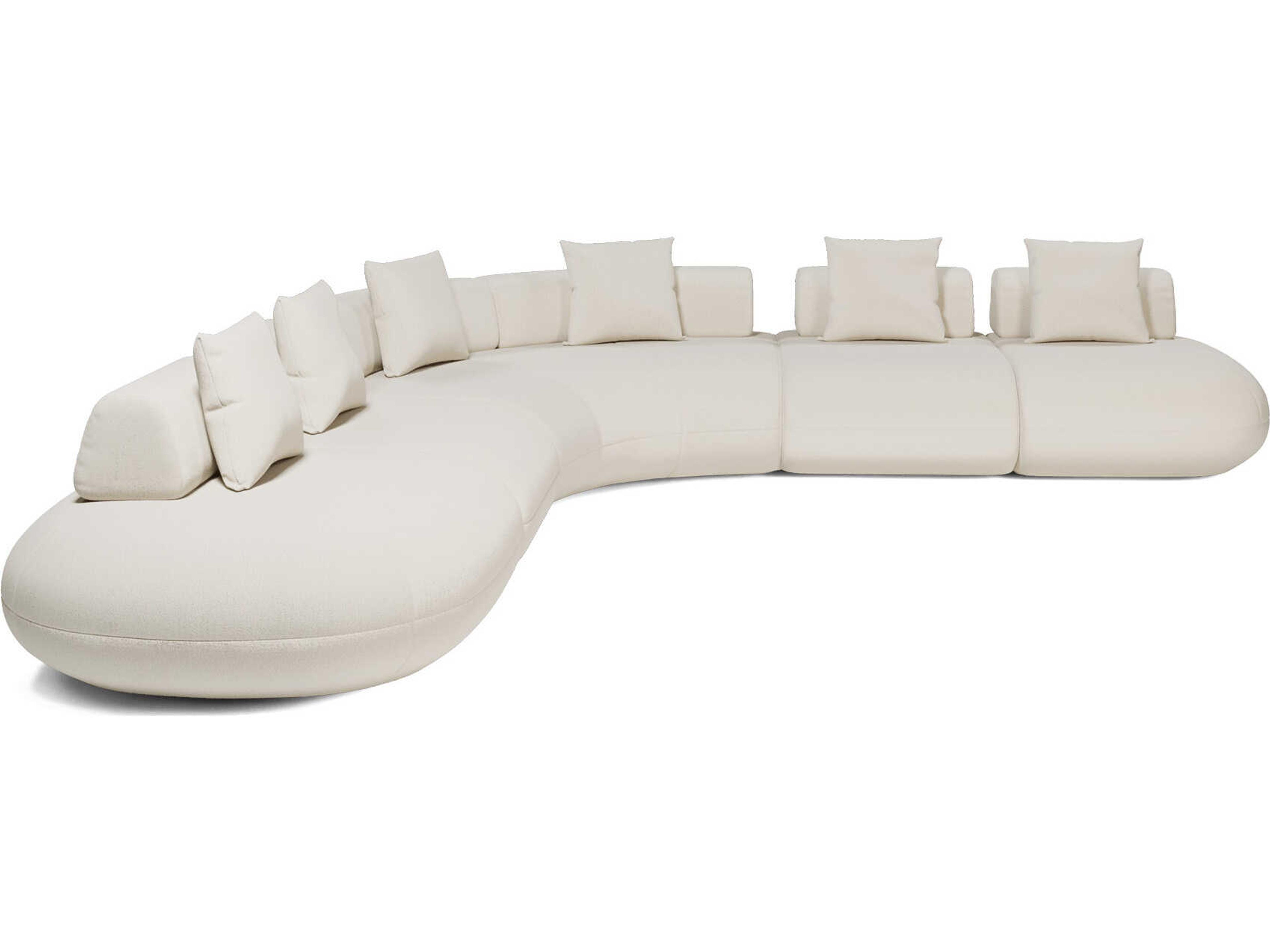 Luxcor Modluxe Ferrara Modular Sofa 07 in Vainilla Bouclet