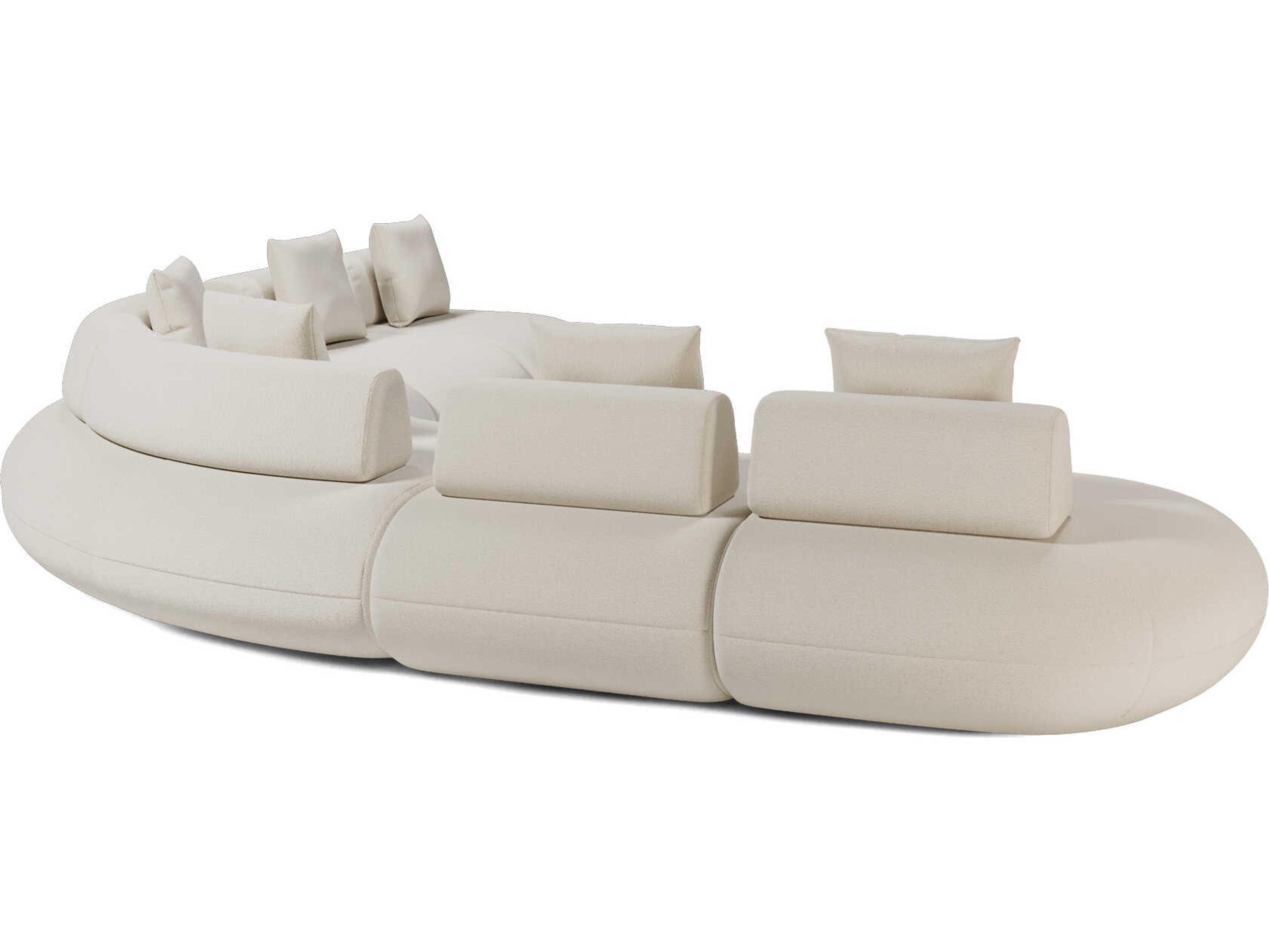 Luxcor Modluxe Ferrara Modular Sofa 07 in Vainilla Bouclet