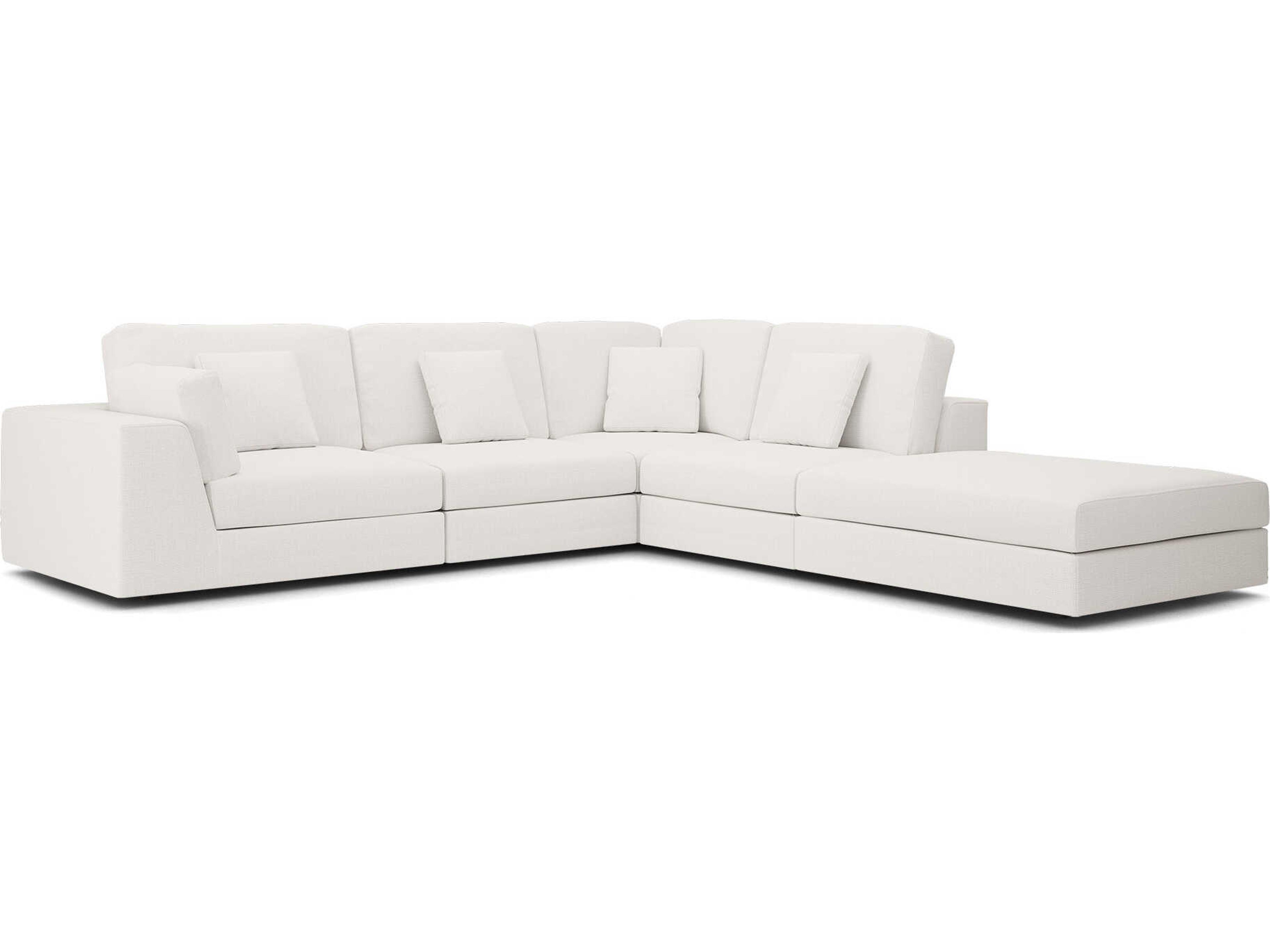 Luxcor Modluxe Vera Modular Sofa Set 02A in Chalk Fabric