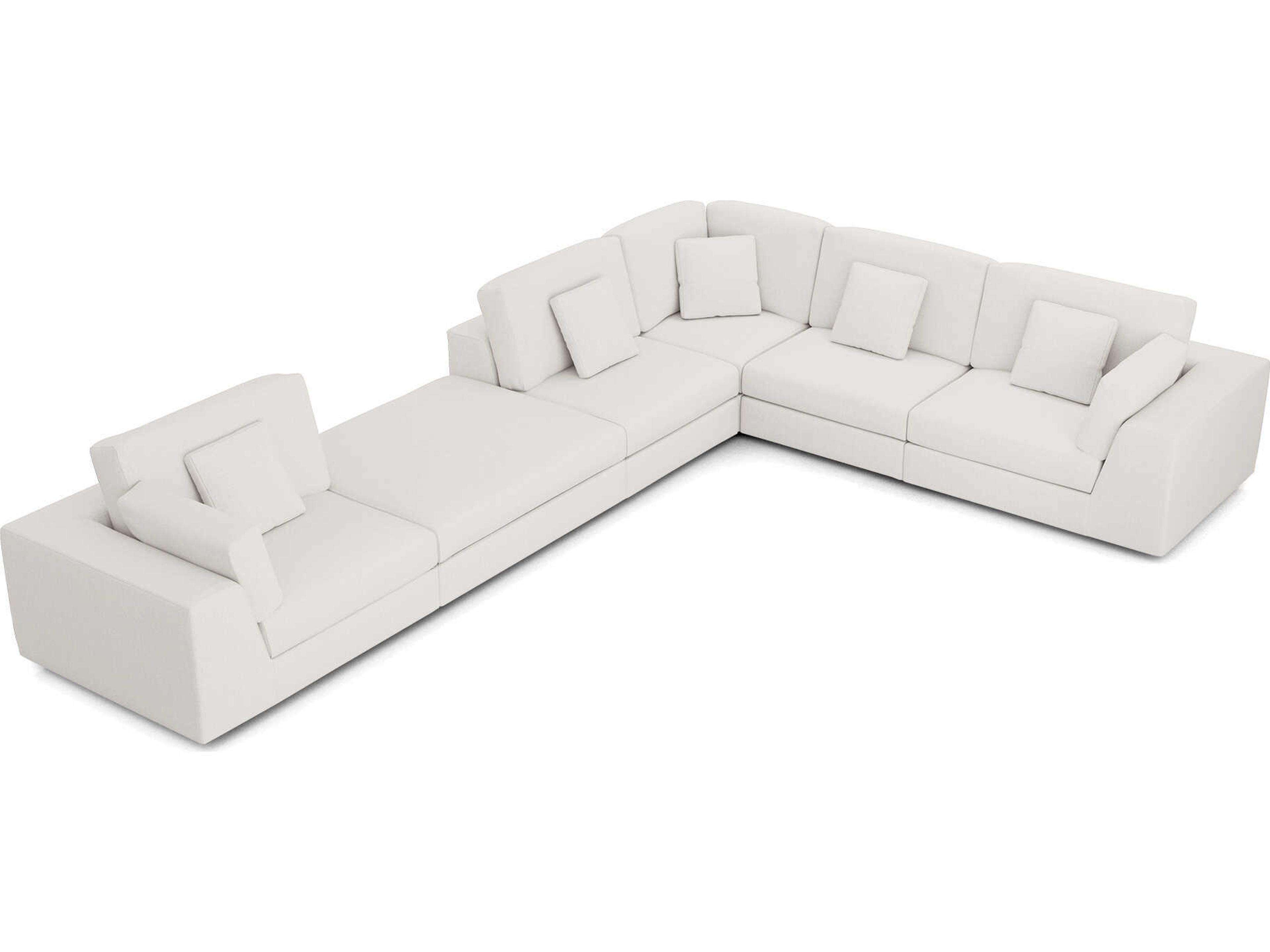 Luxcor Modluxe Vera Modular Sofa Set 03 in Chalk Fabric