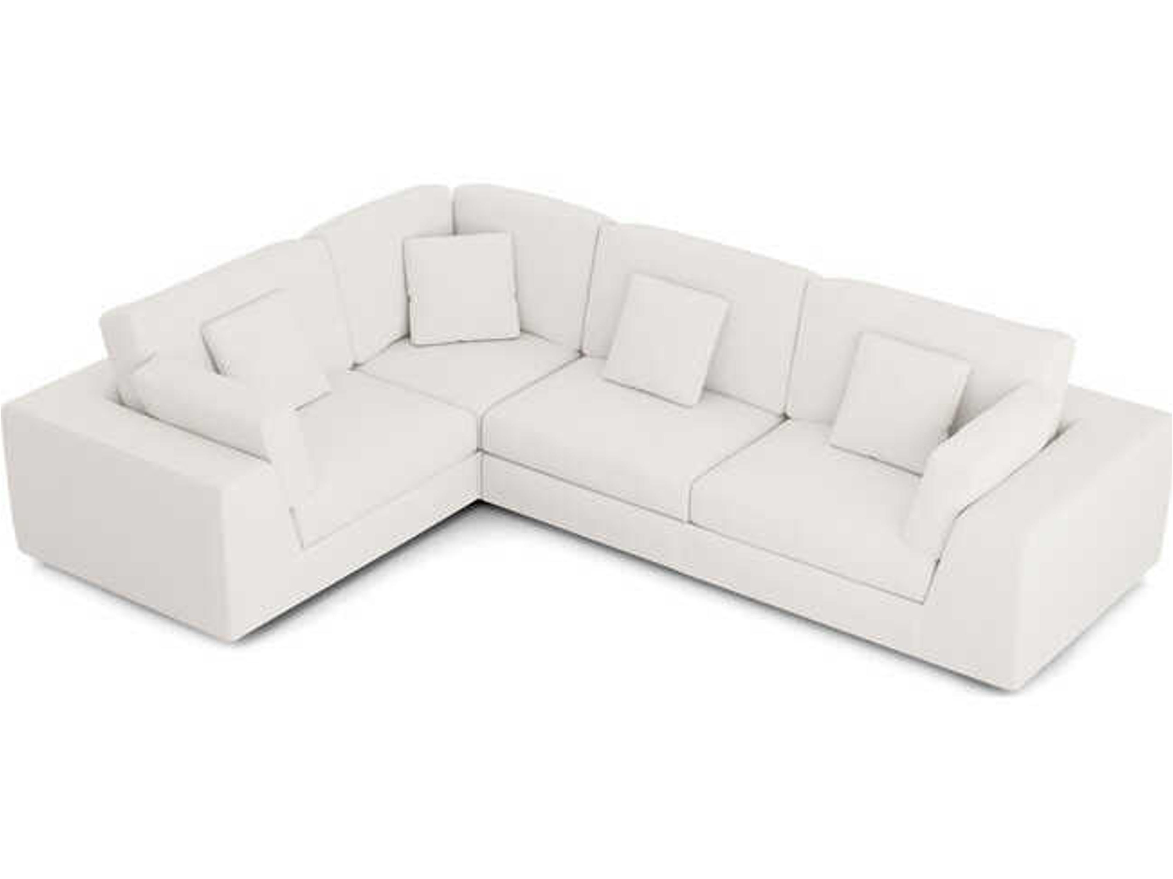Luxcor Modluxe Vera Modular Sofa Set 07 in Chalk Fabric