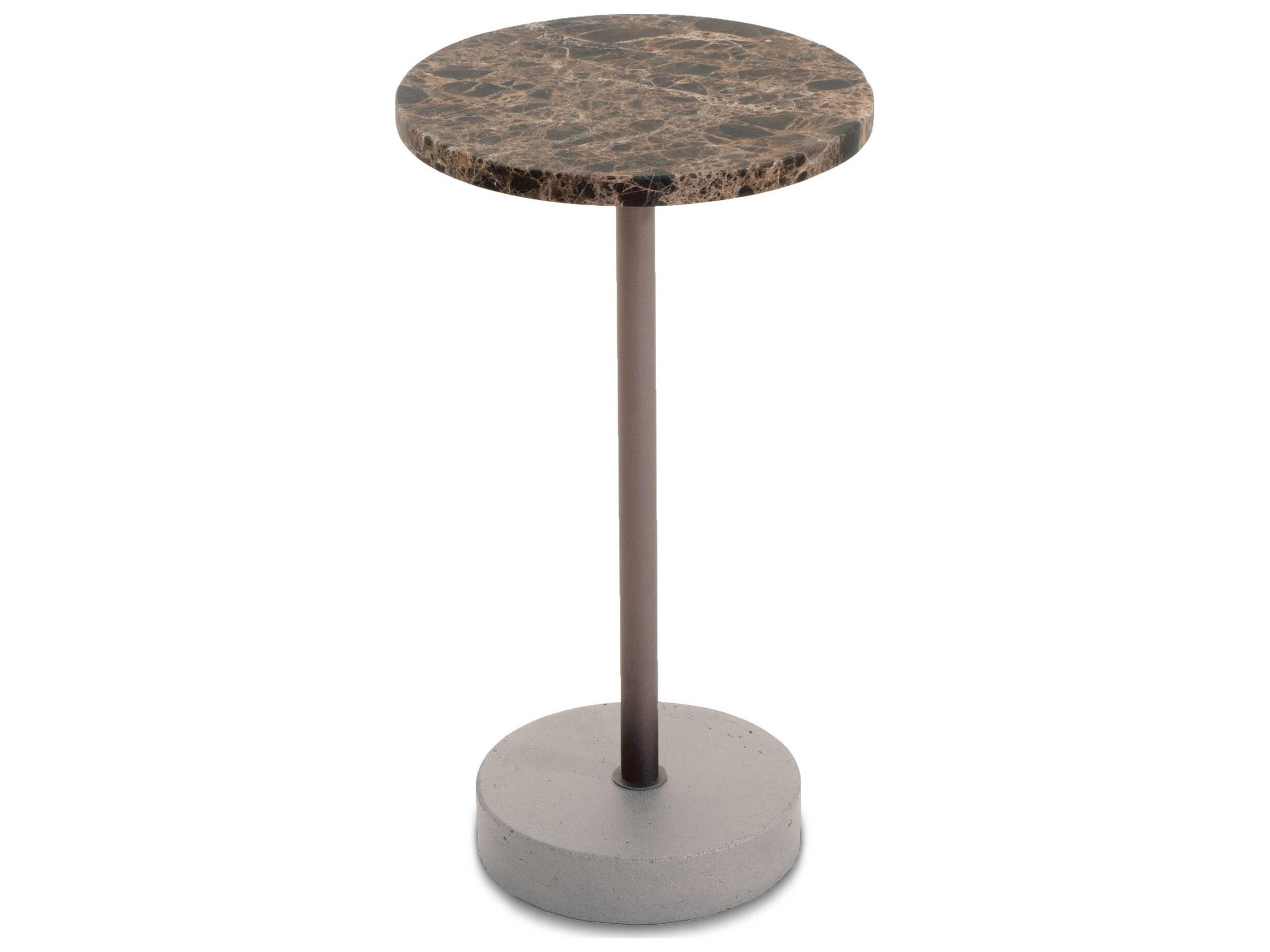 Luxcor Modluxe Suez Side Table in Imperial Brown and Bronze