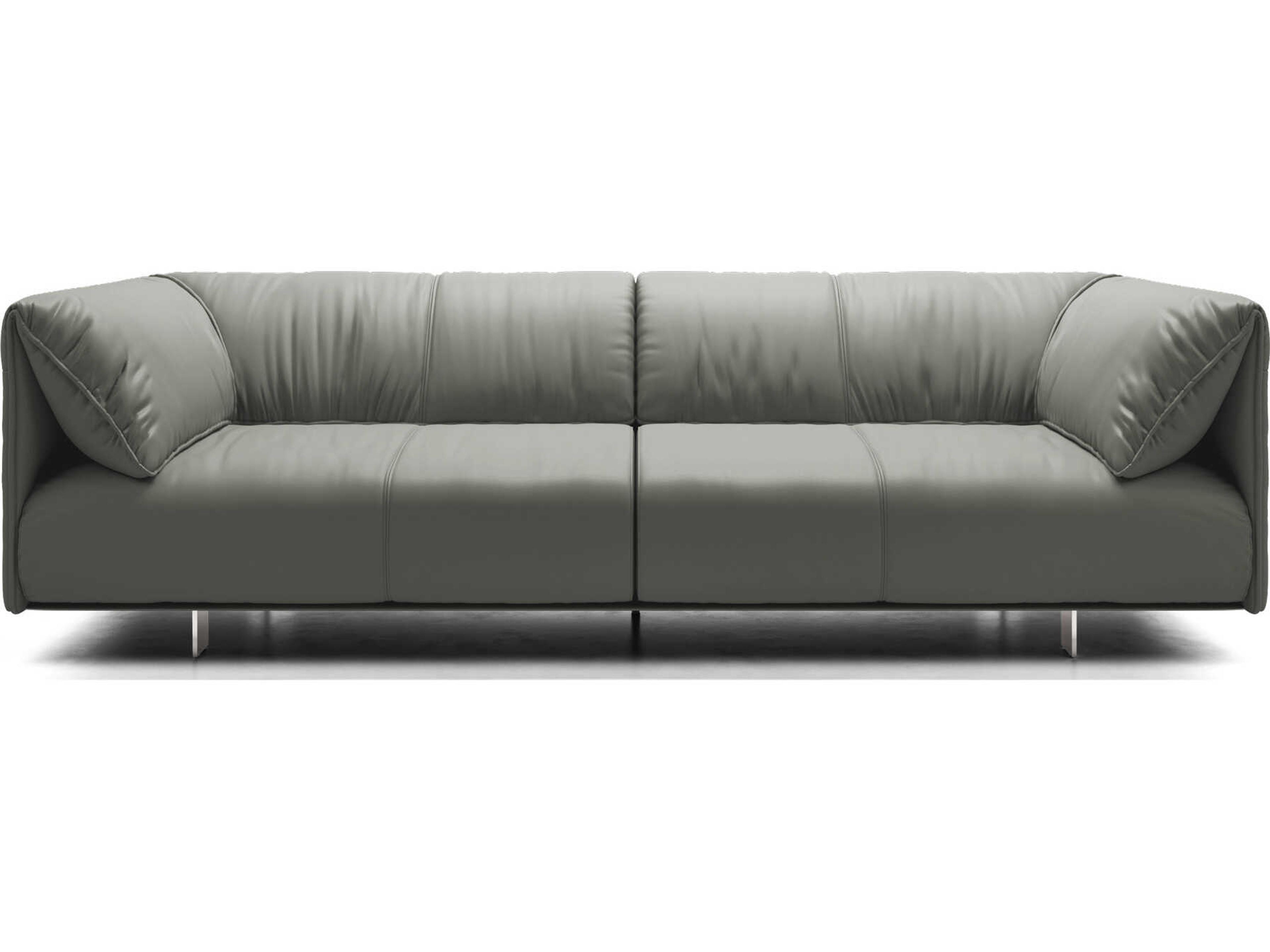 Luxcor Modluxe Porto Sofa 90in. in Warm Gray Leather