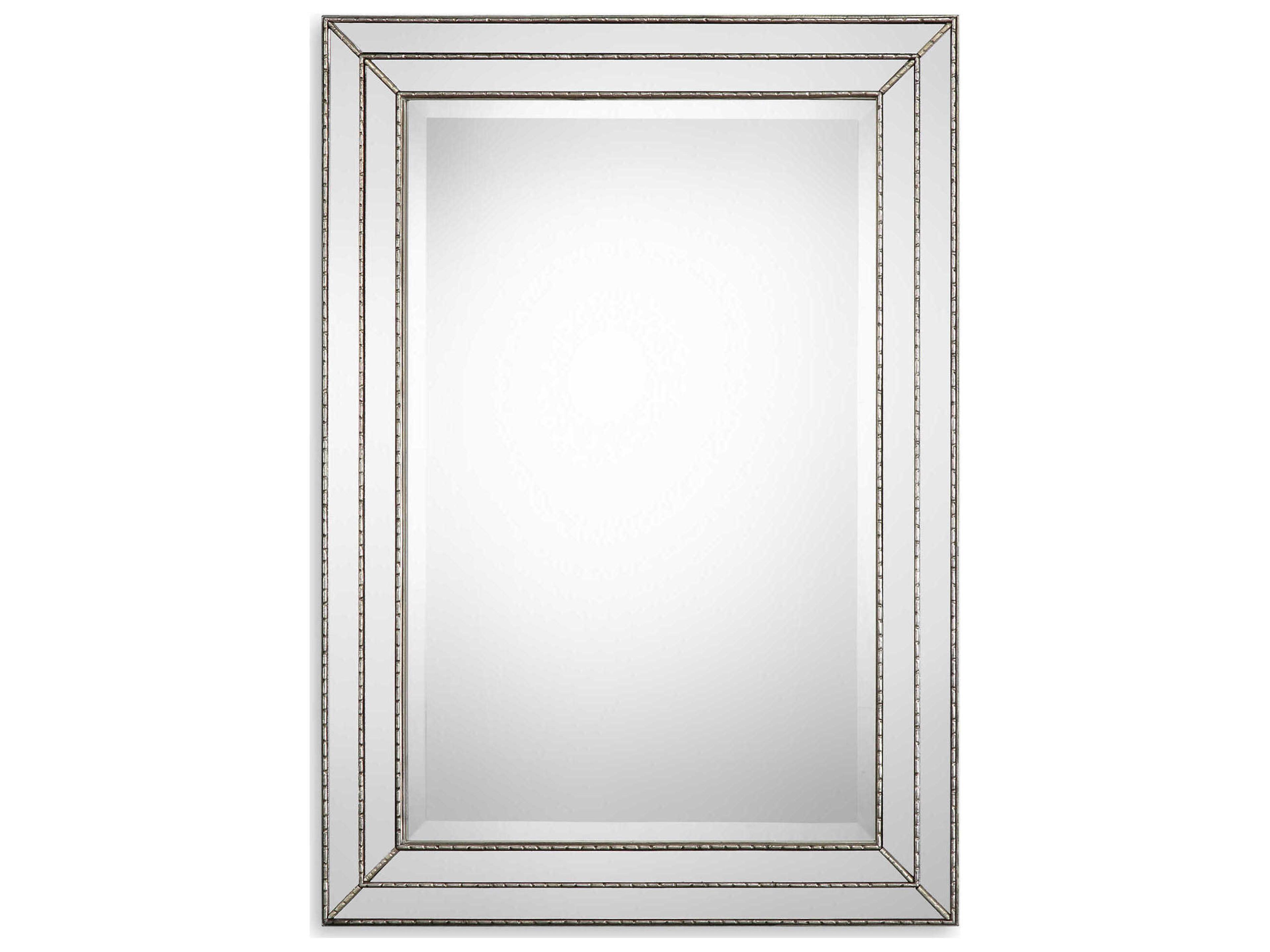 Illumination Metallic Silver Rectangular Wall Mirror