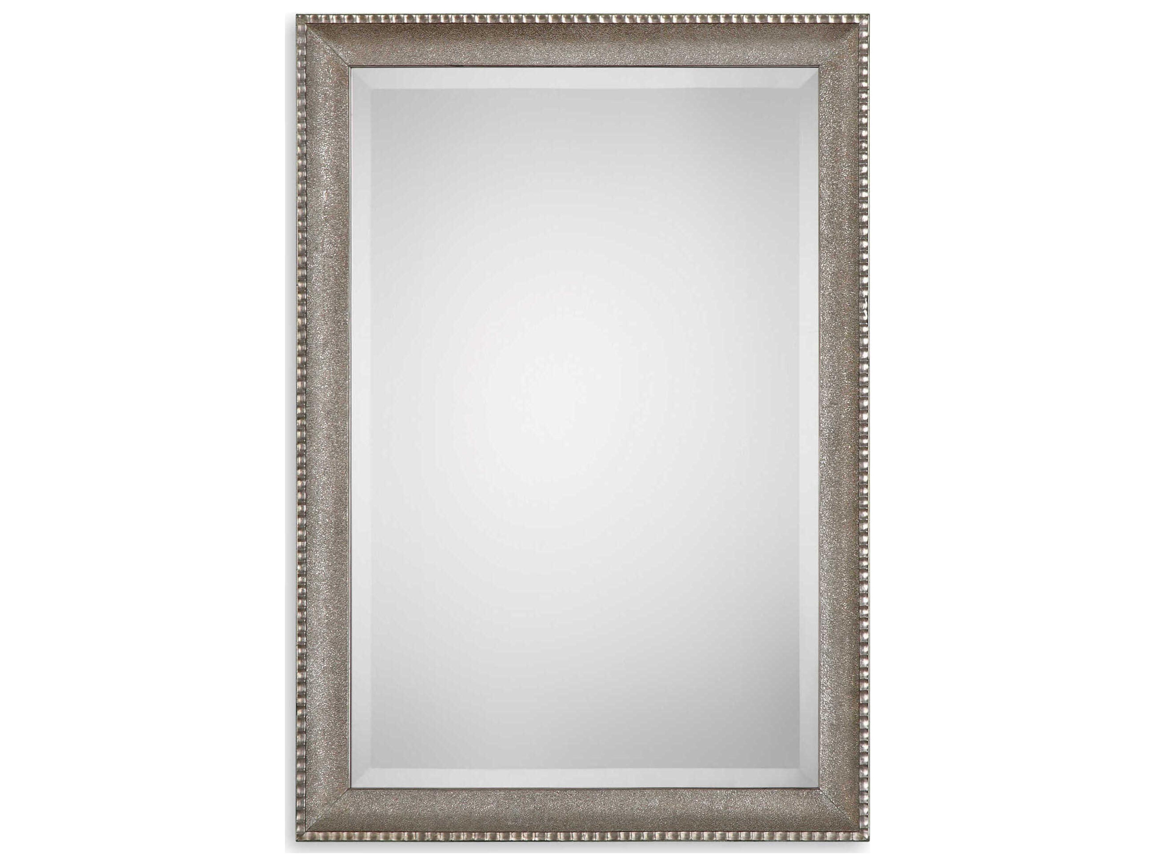 Illumination Metallic Silver Rectangular Wall Mirror