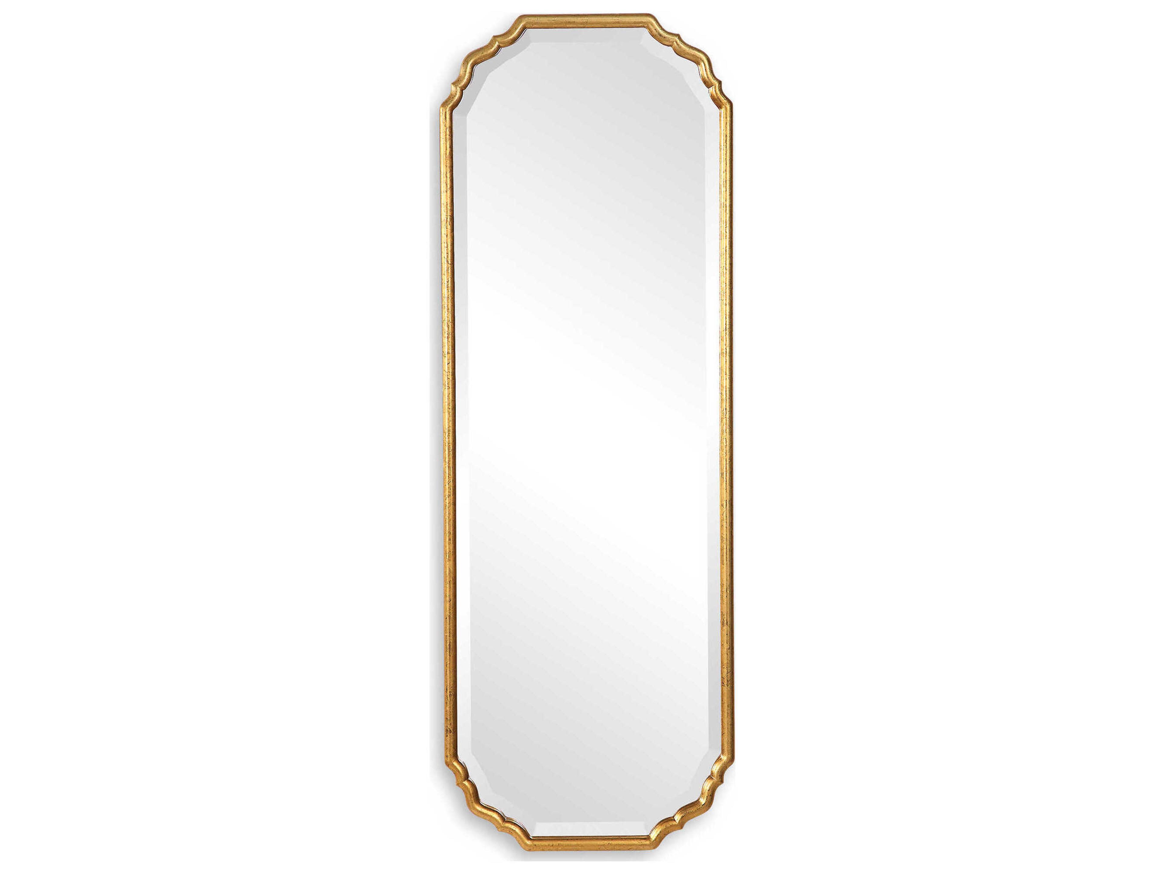 Luxecor Illumination Metallic Gold Leaf Wall Mirror