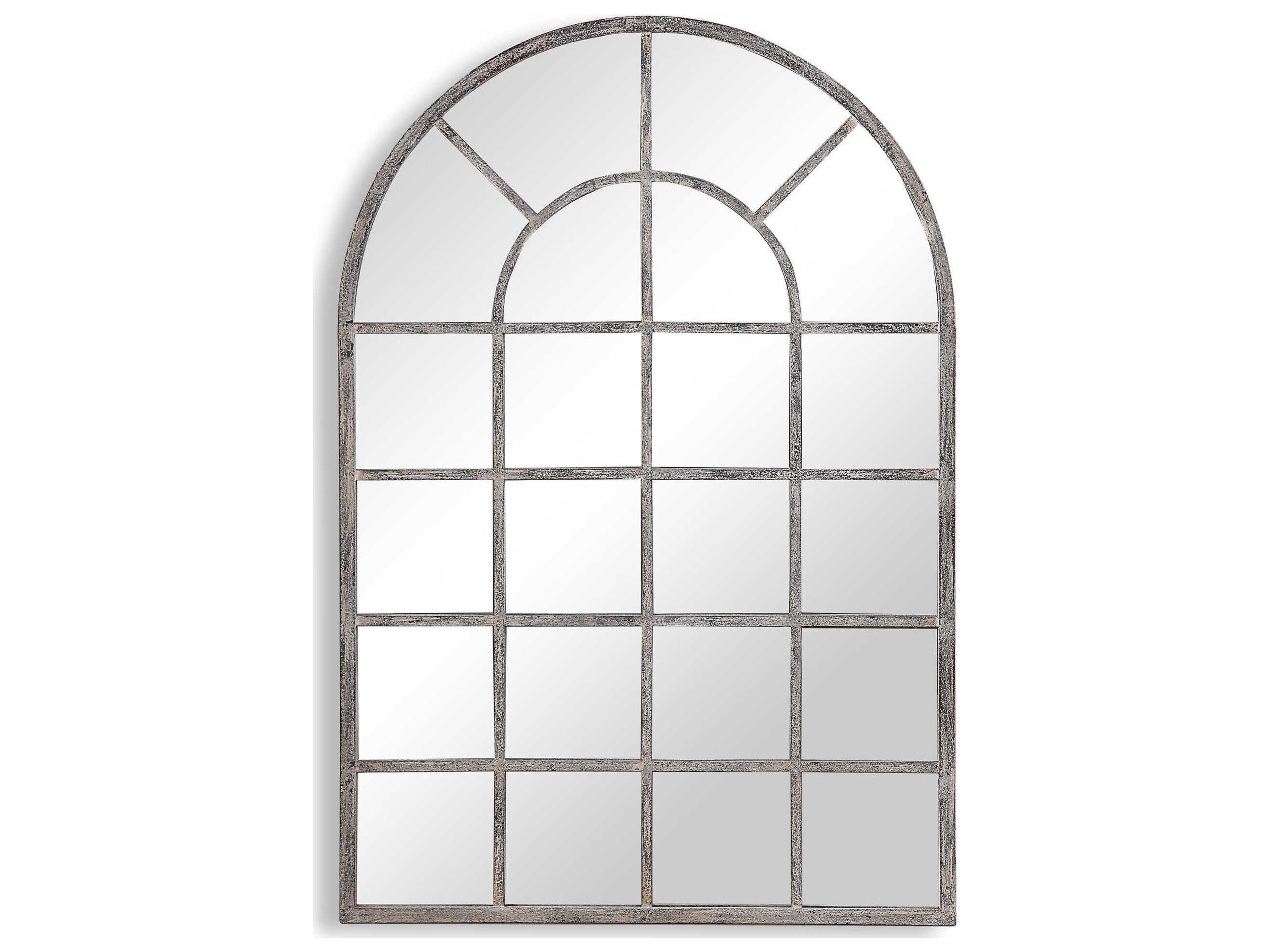 Illumination Antique Rustic Gray Wall Mirror