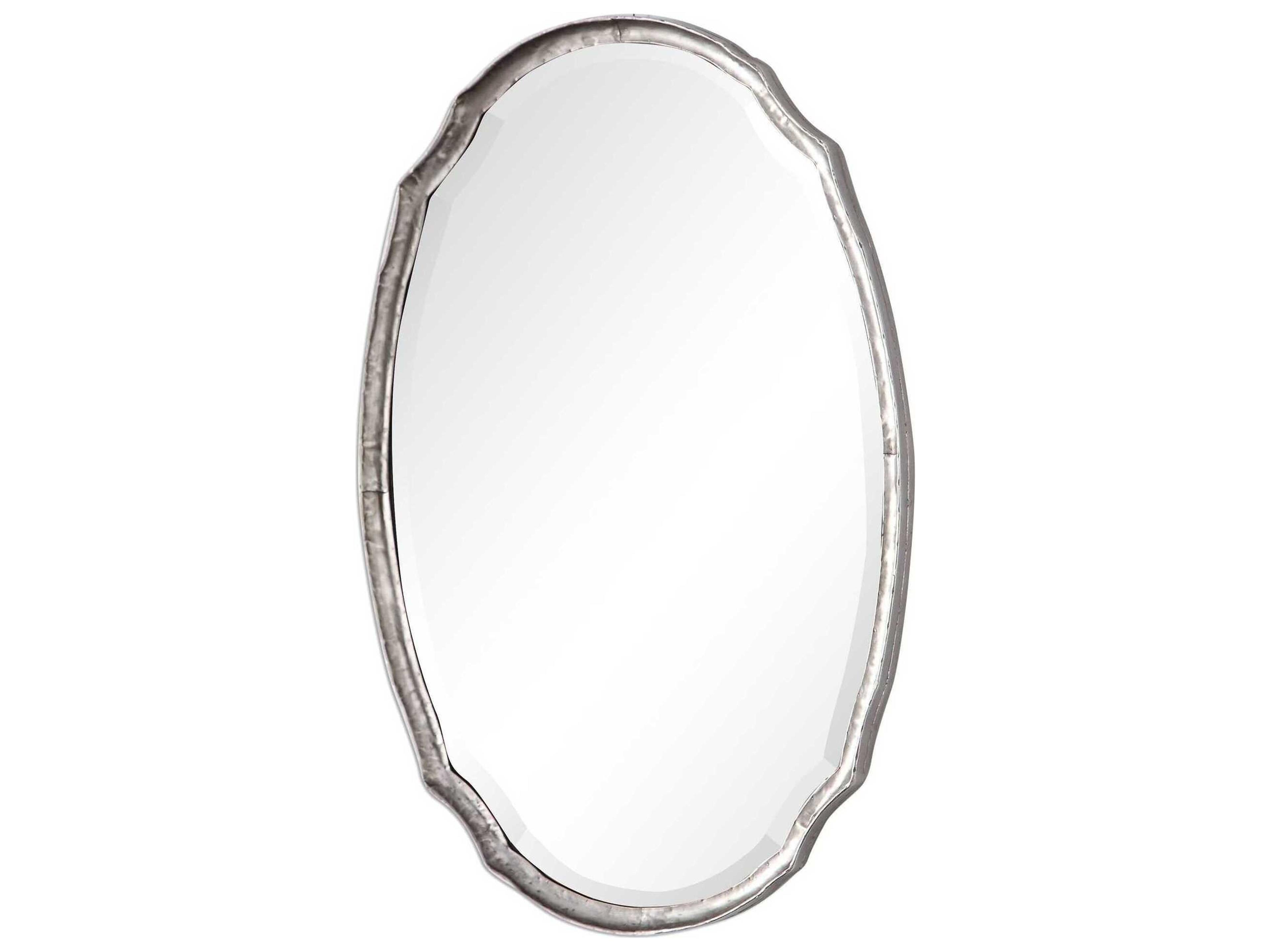Luxecor Illumination Silver Oval Wall Mirror