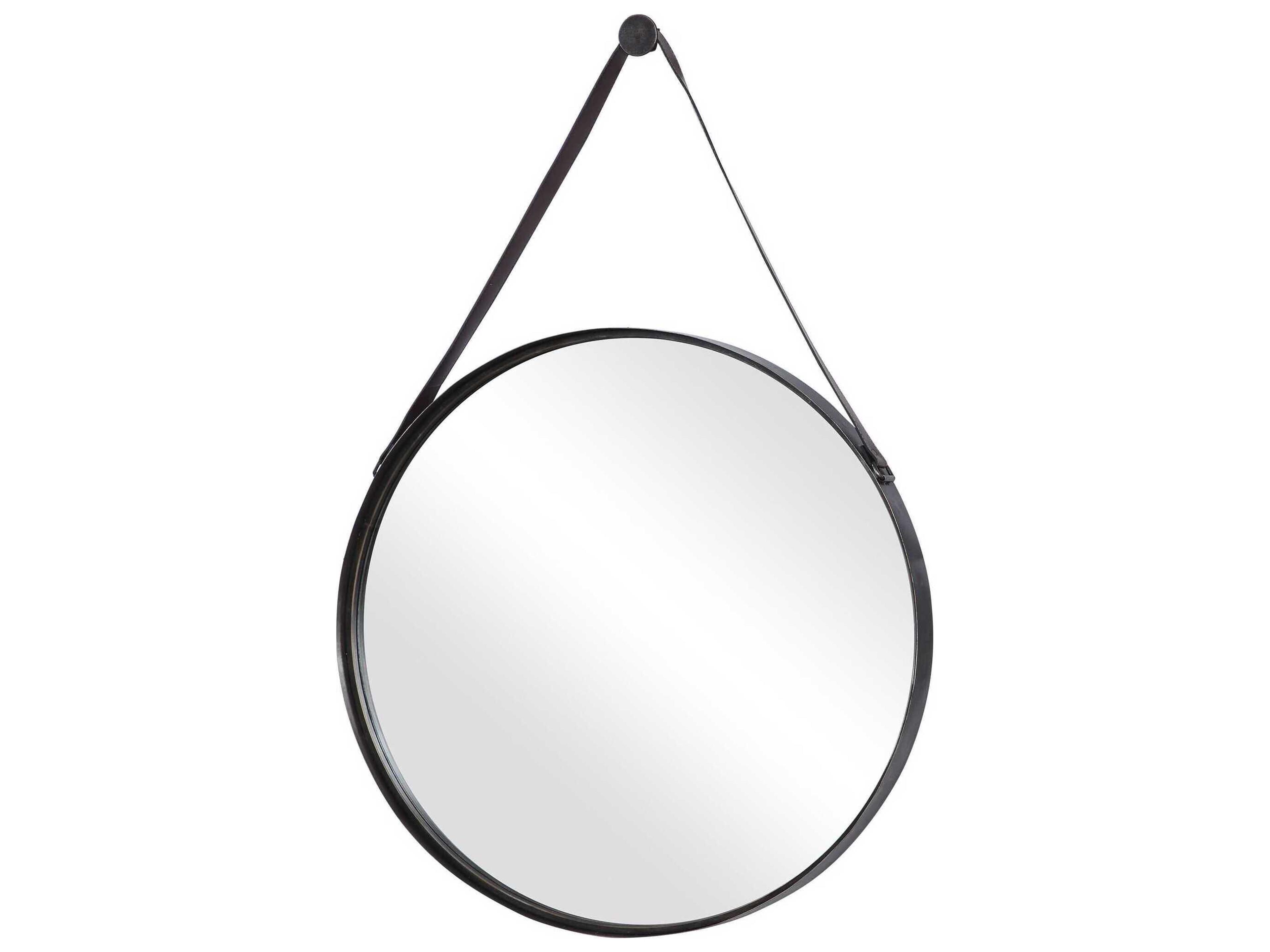 Luxecor Illumination Antique Bronze Round Wall Mirror