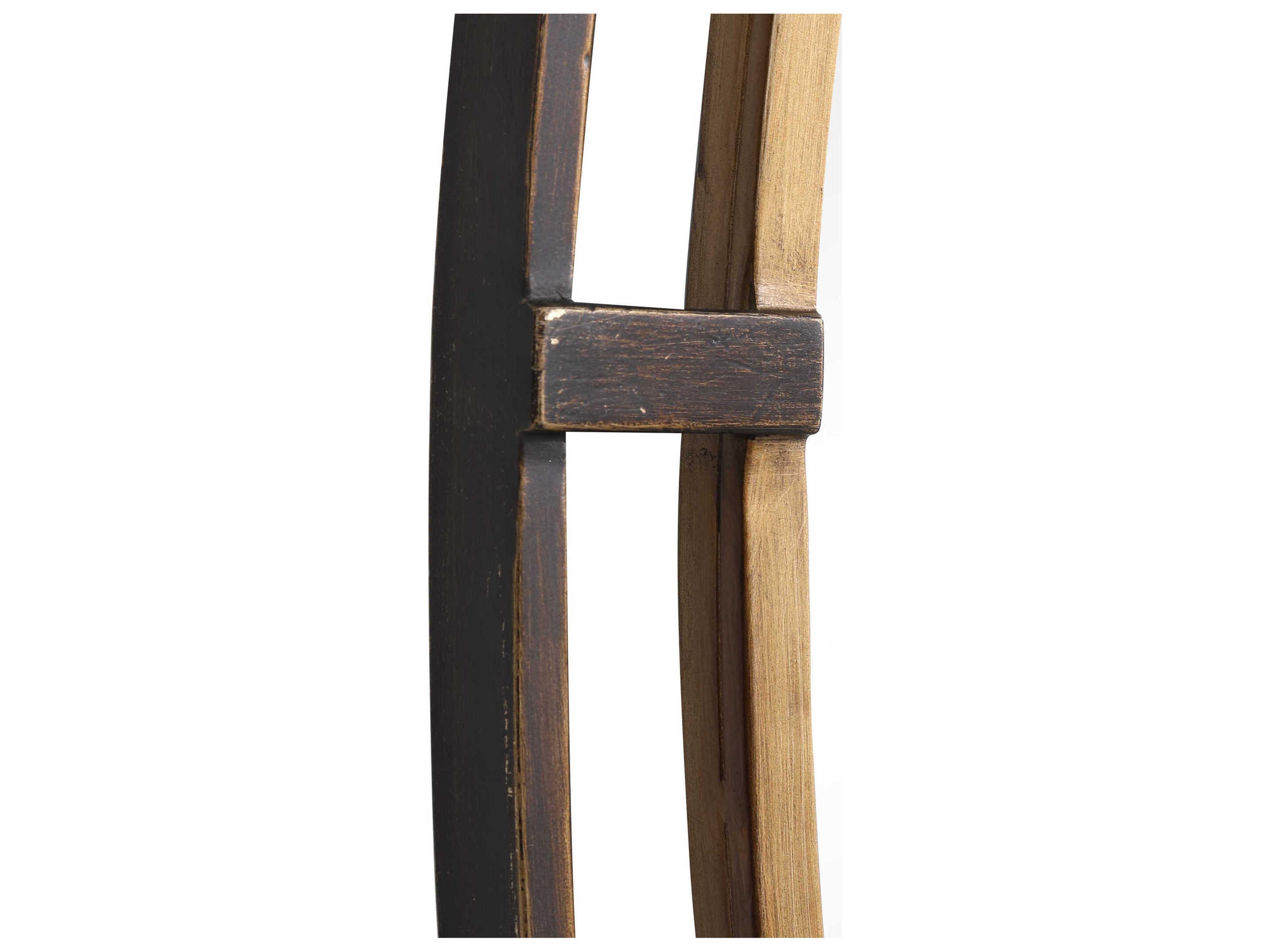 Luxecor Illumination Rustic Bronze Gold Oval Wall Mirror