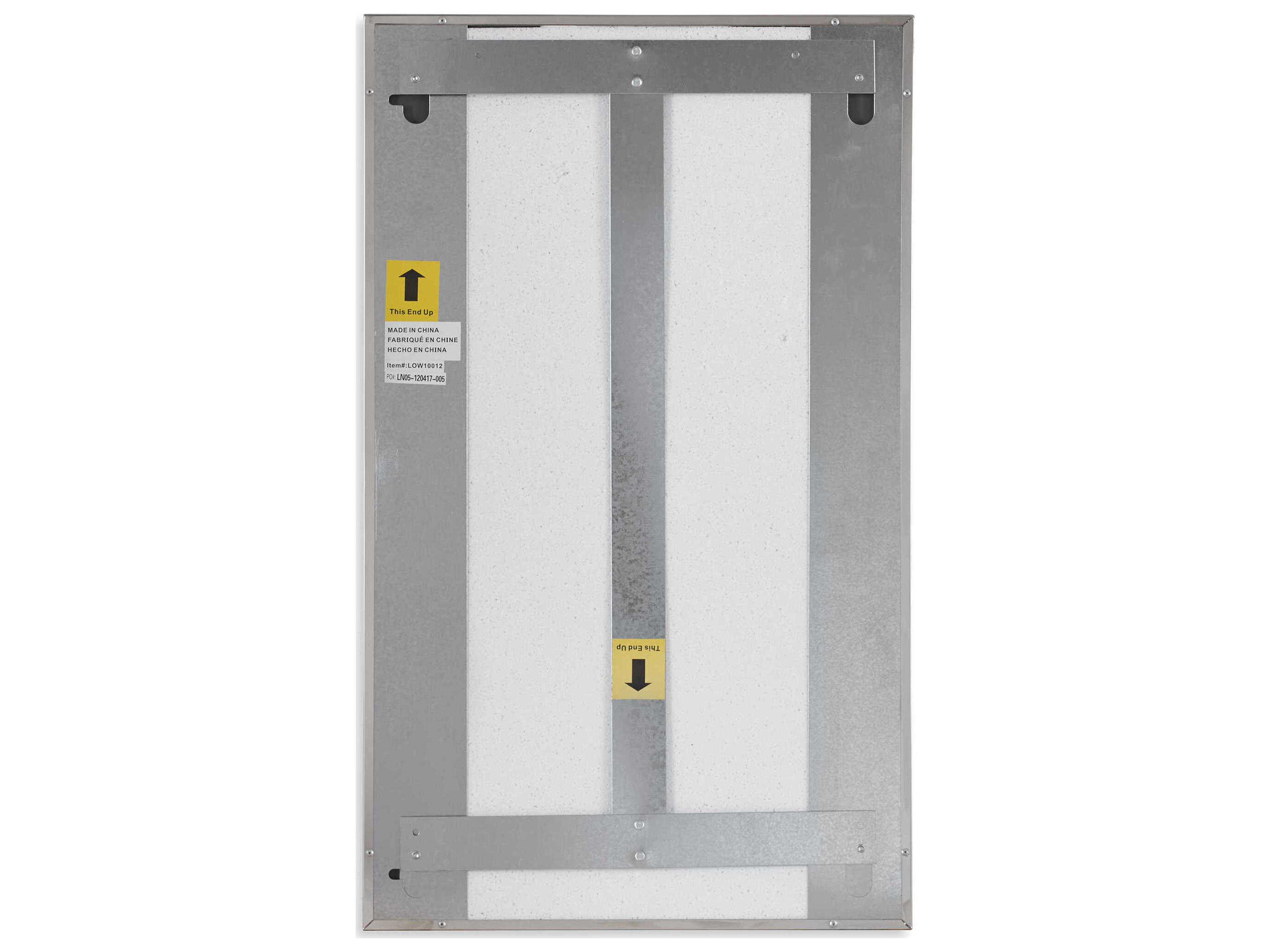 Luxecor Illumination Stainless Steel Rectangular Wall Mirror