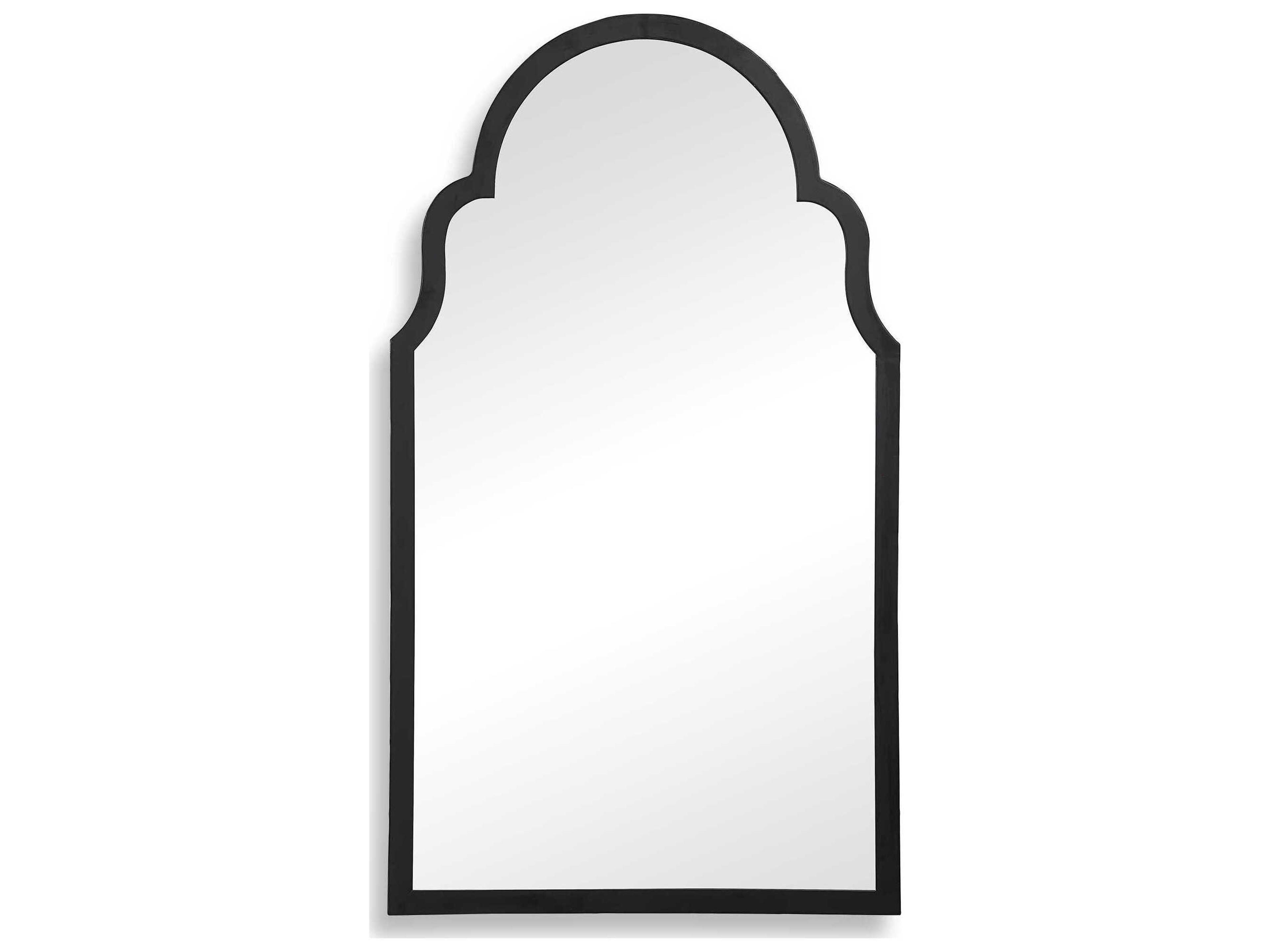 Illumination Satin Black Wall Mirror