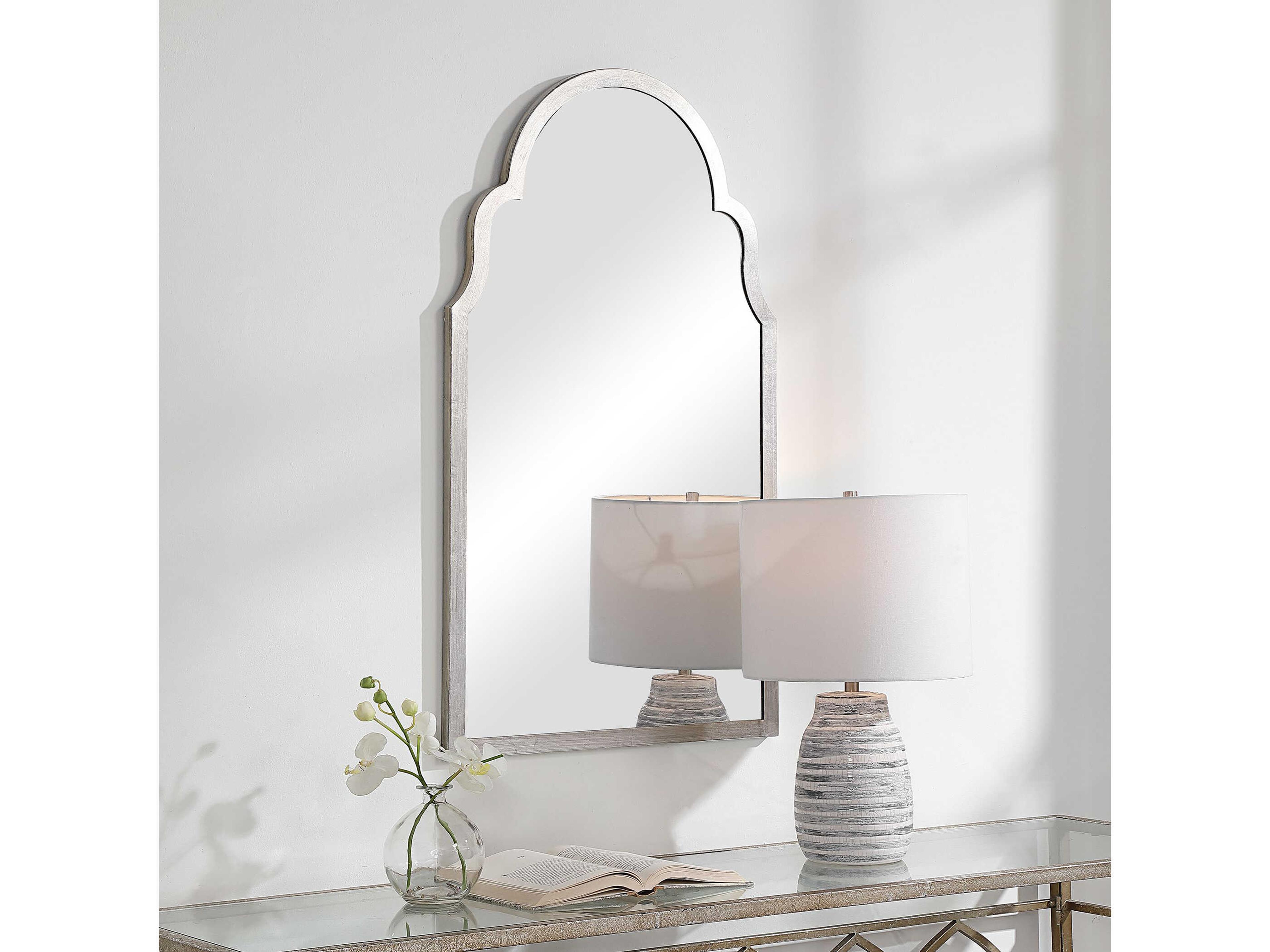 Luxecor Illumination Silver Leaf Wall Mirror