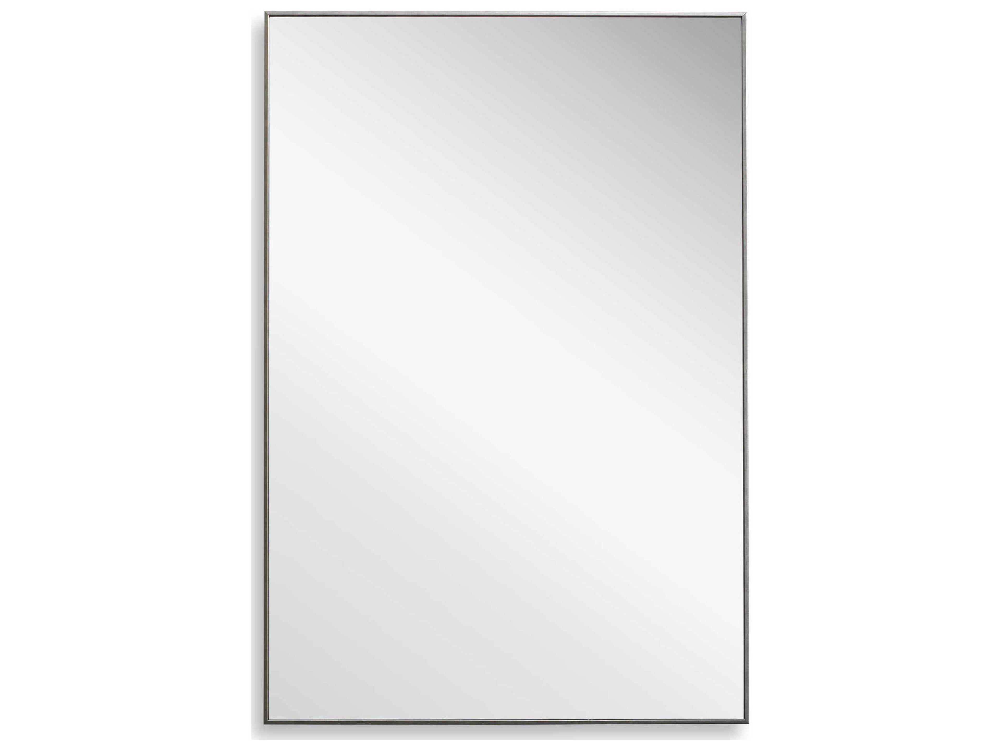 Illumination Silver Rectangular Wall Mirror
