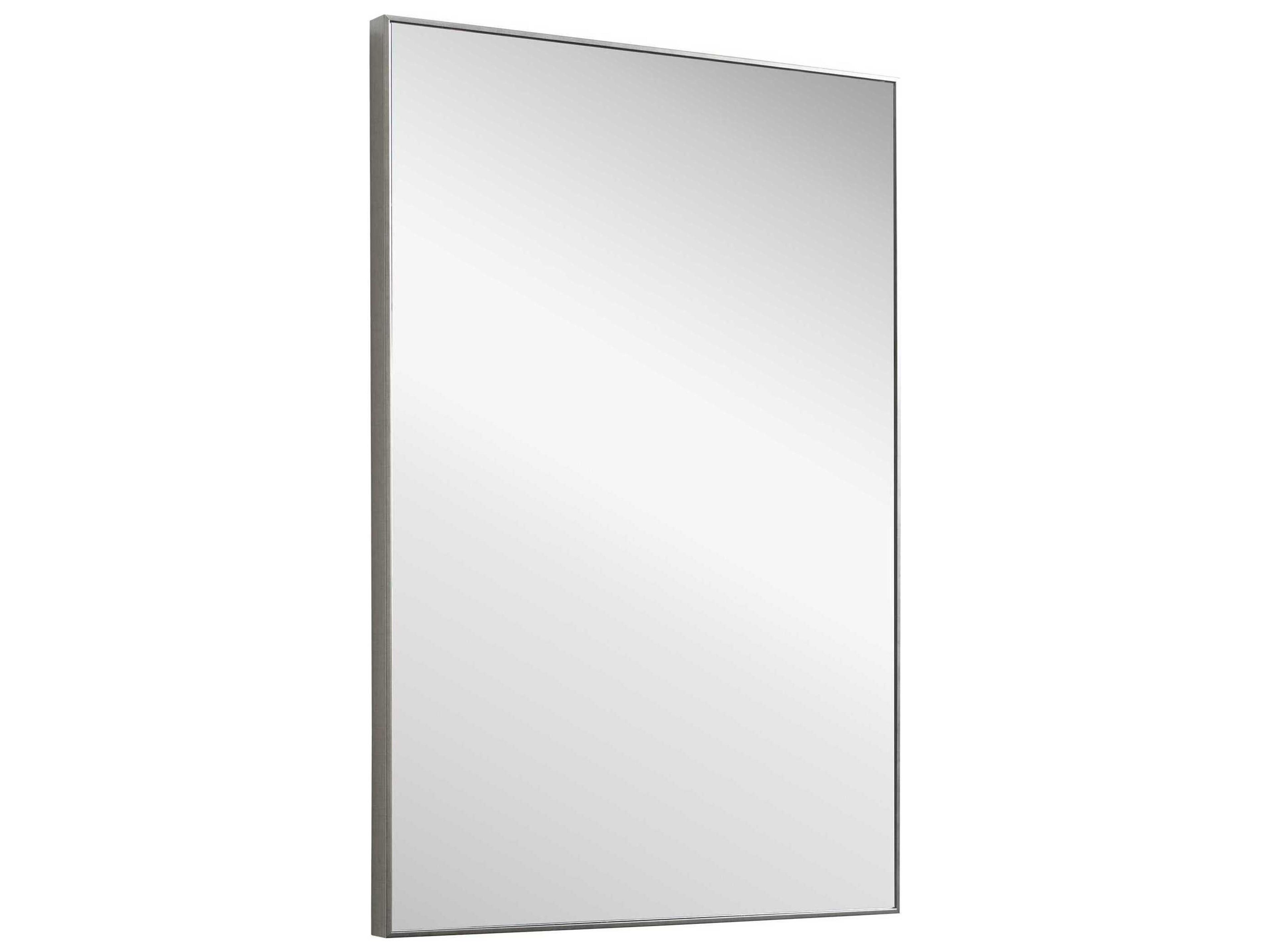 Luxecor Illumination Silver Rectangular Wall Mirror