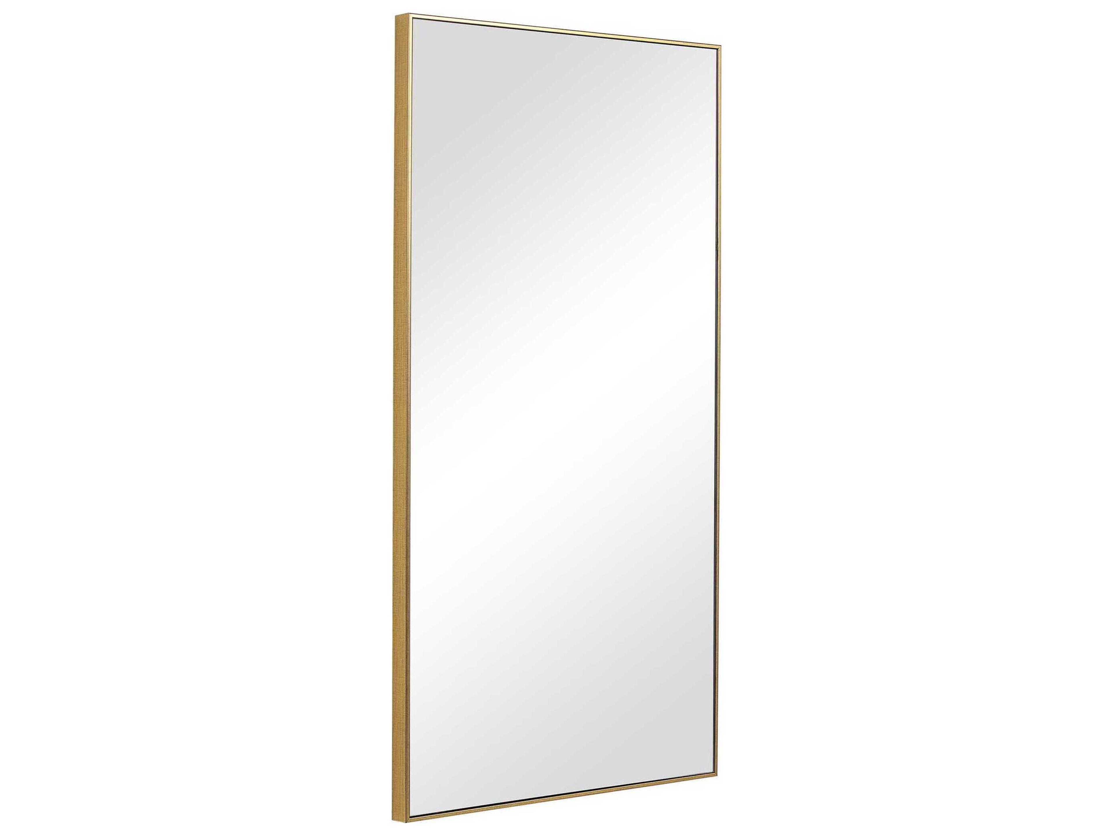 Luxecor Illumination Gold Rectangular Wall Mirror