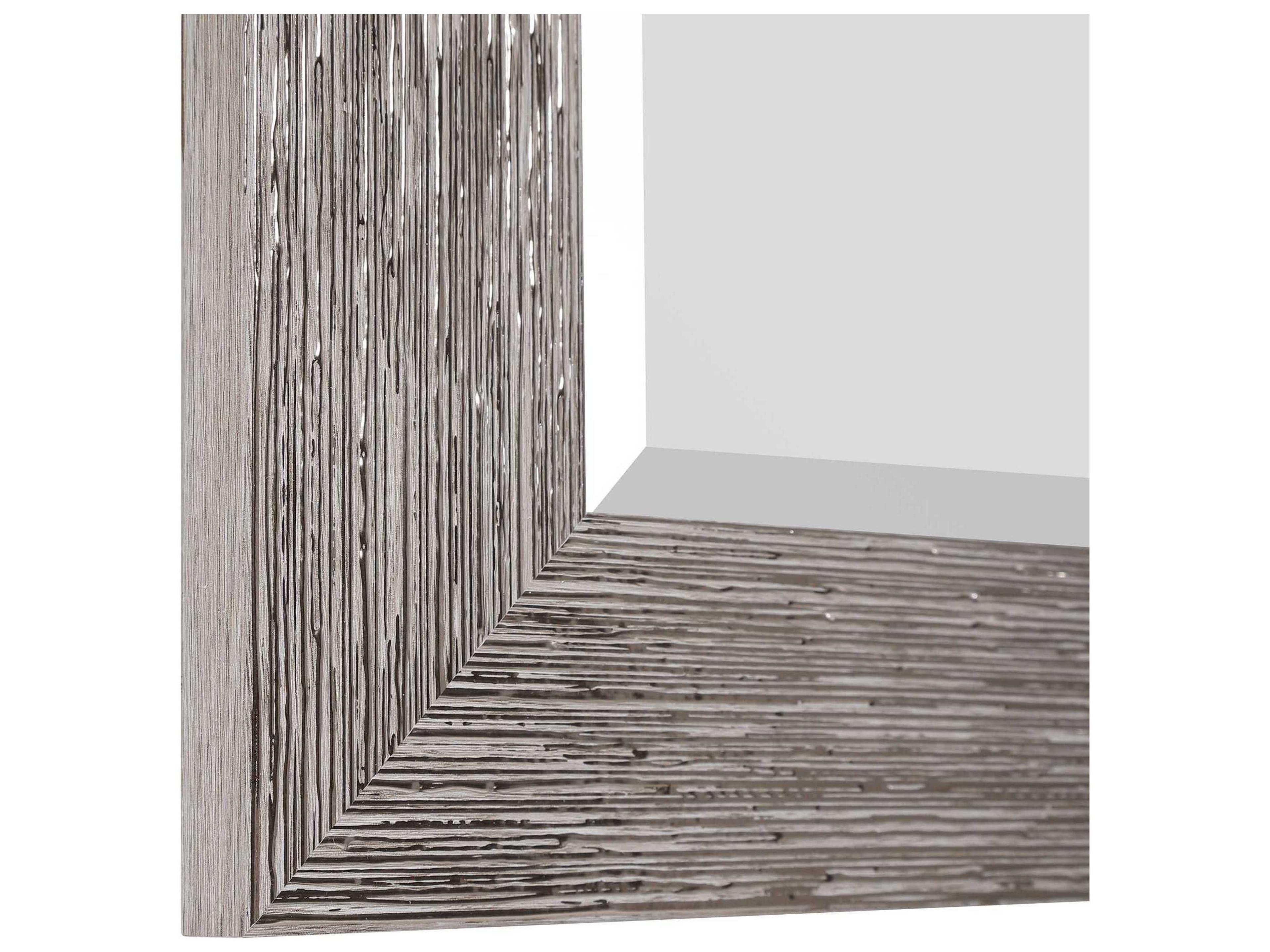 Luxecor Illumination Silver Rectangular Wall Mirror