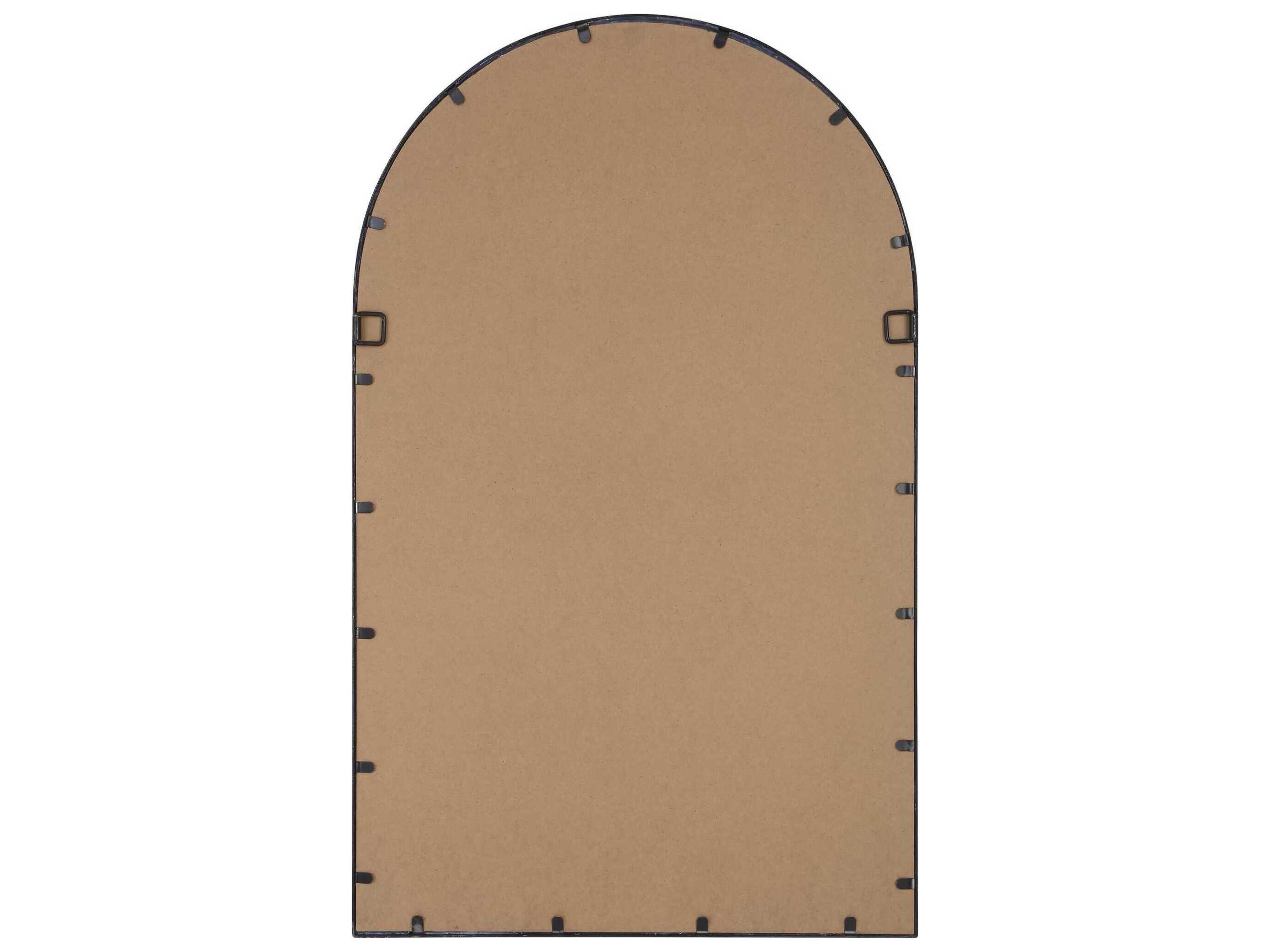 Luxecor Illumination Matte Black Wall Mirror