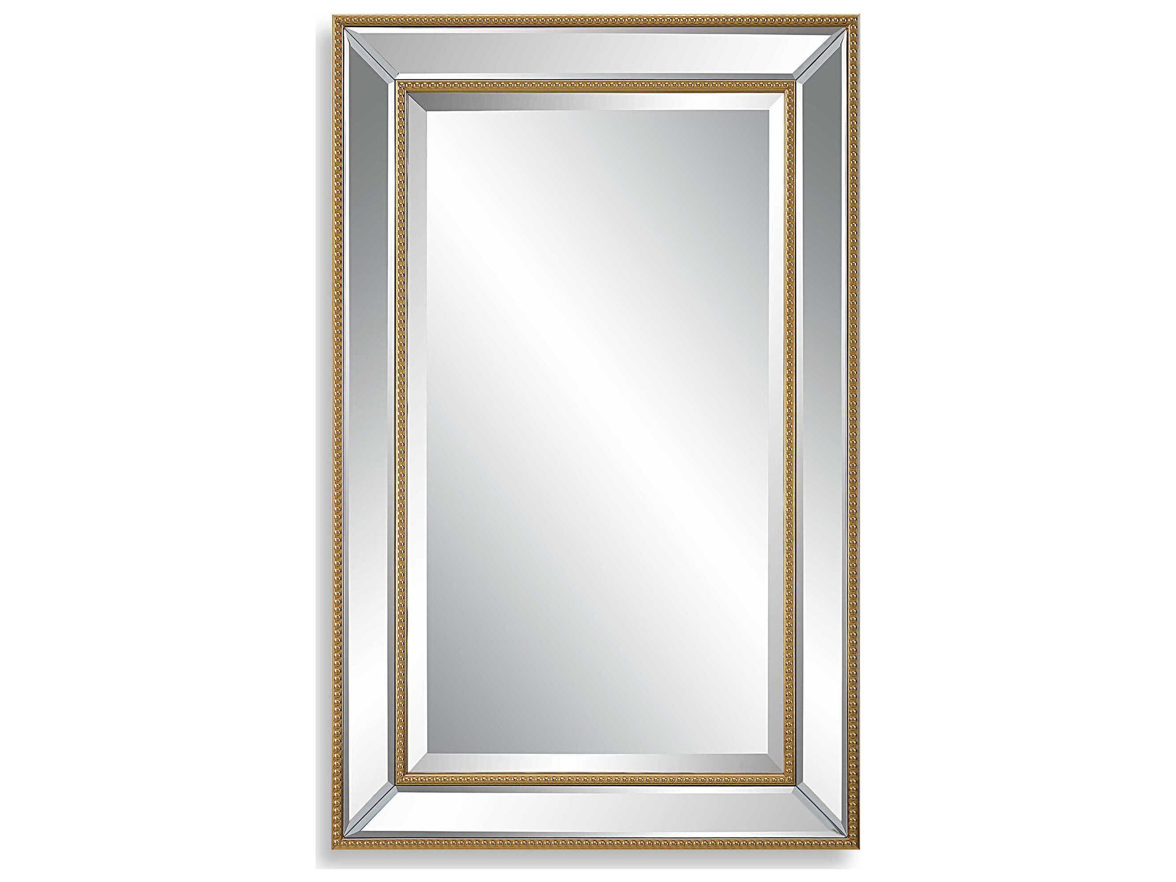 Illumination Gold Rectangular Wall Mirror