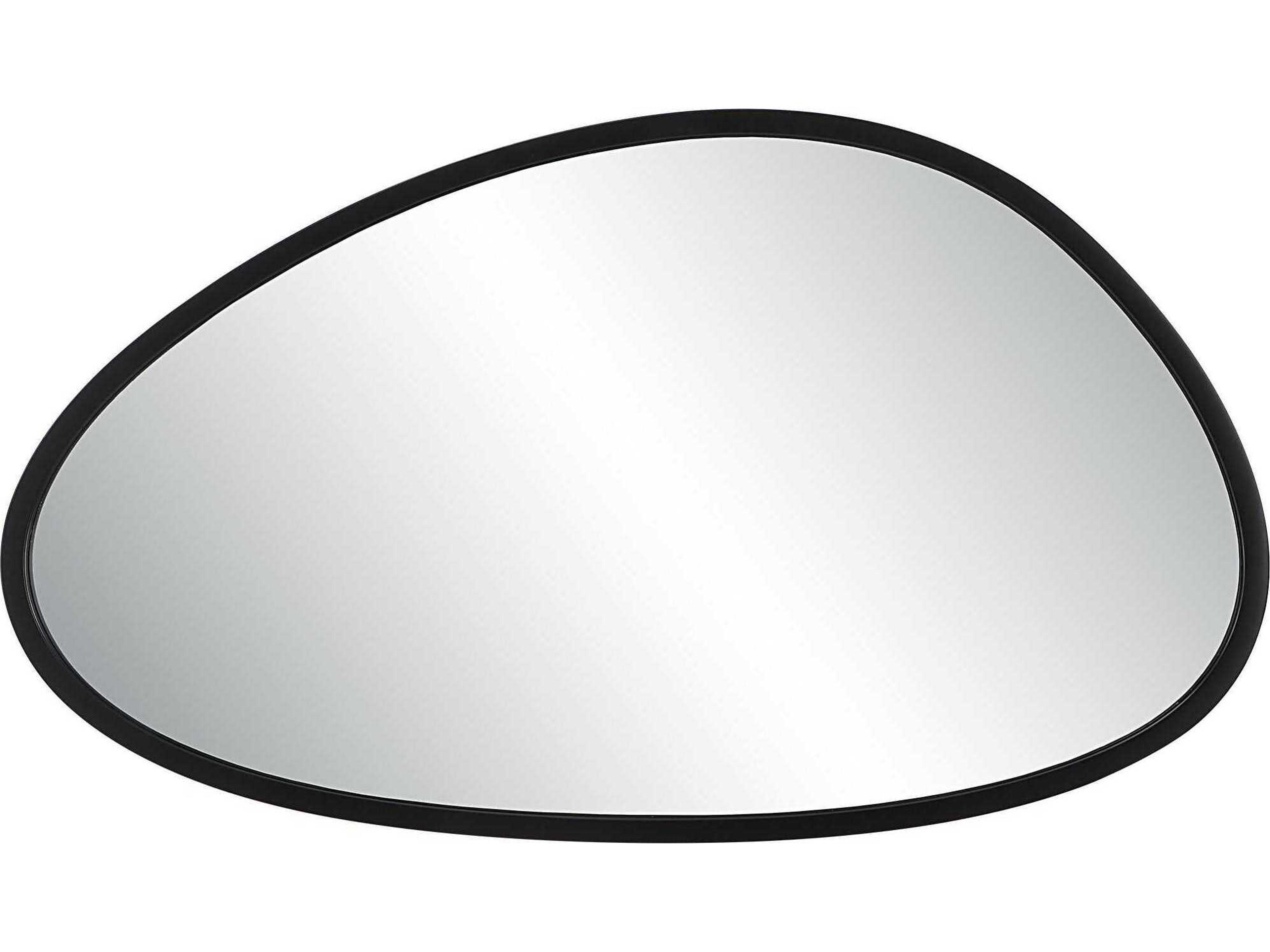 Luxecor Illumination Matte Black Wall Mirror