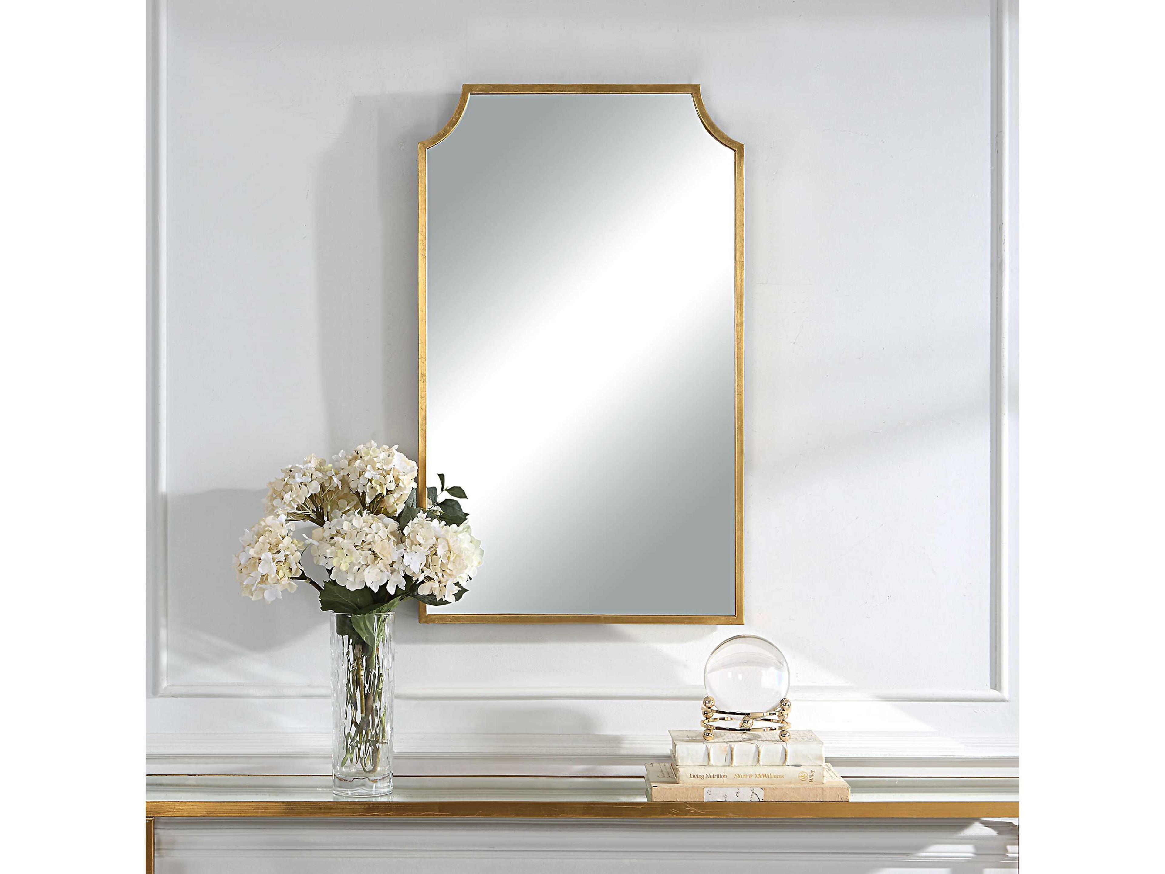Luxecor Illumination Gold Leaf Wall Mirror