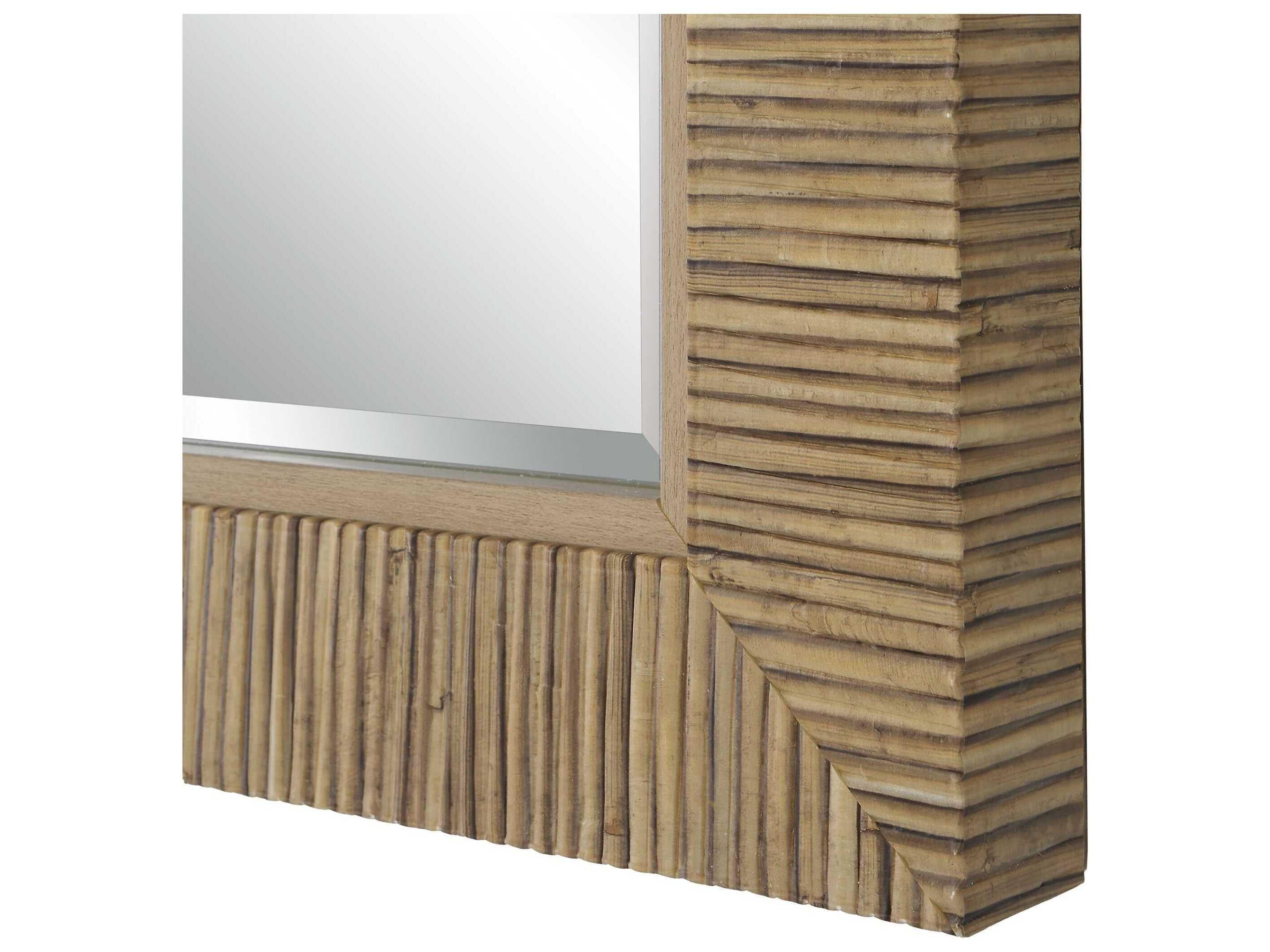 Luxecor Illumination Natural Rectangular Wall Mirror