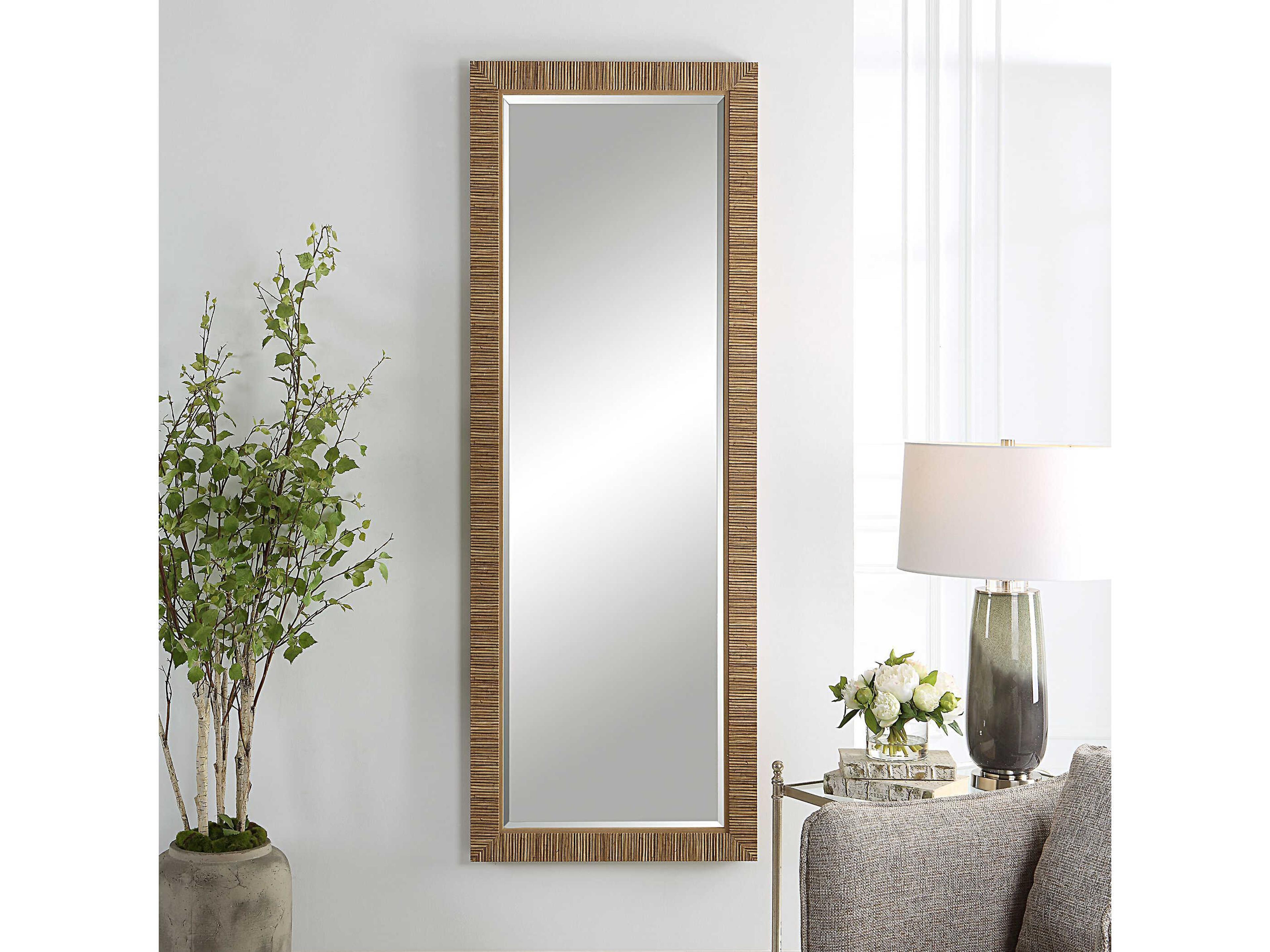 Luxecor Illumination Natural Rectangular Wall Mirror