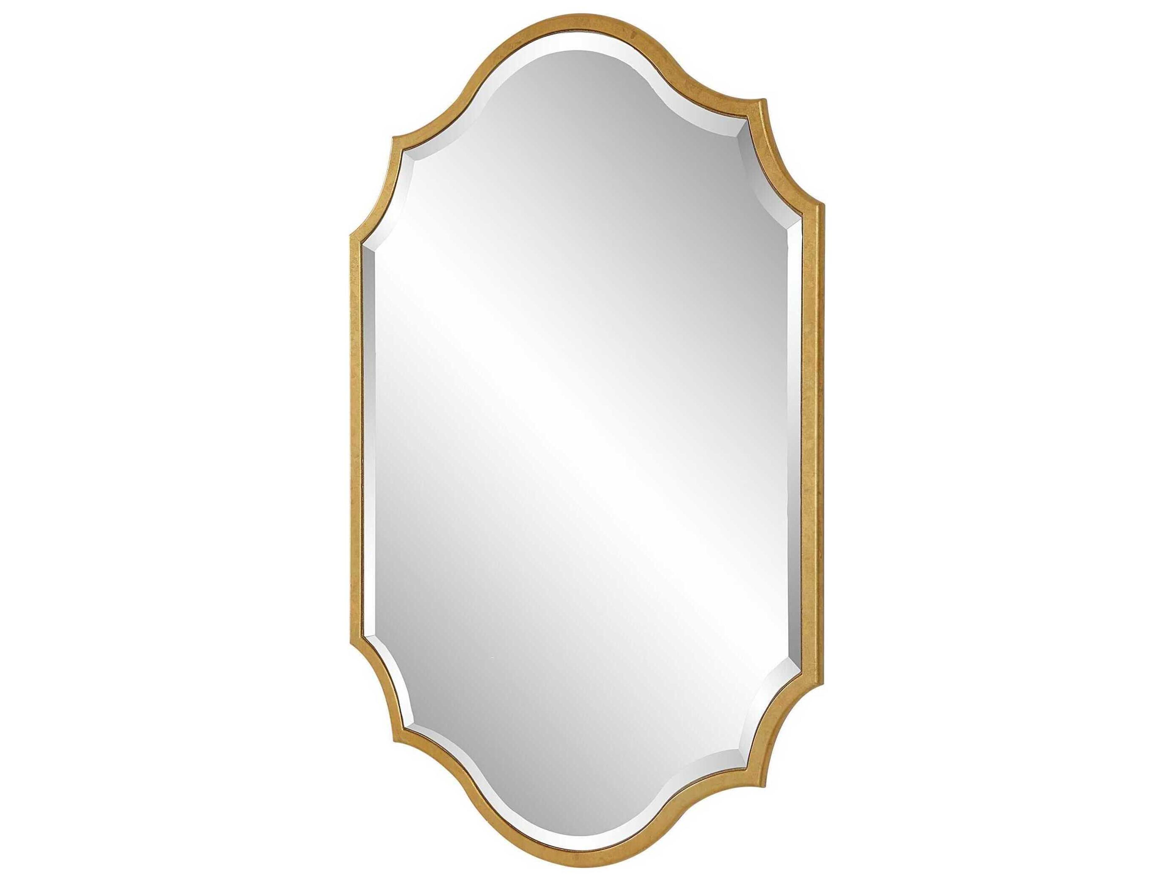 Luxecor Illumination Gold Leaf Wall Mirror