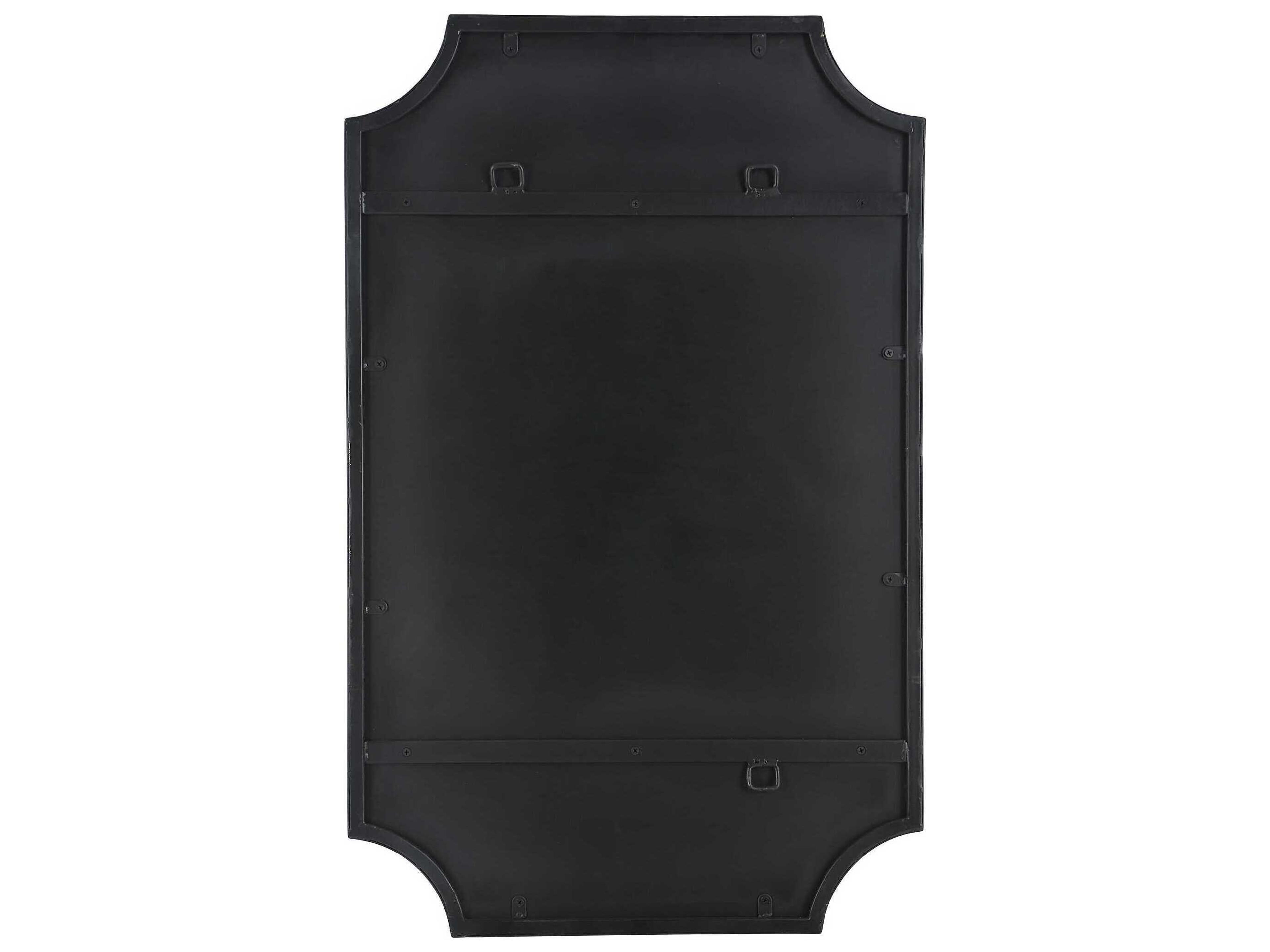 Luxecor Illumination Satin Black Rectangular Wall Mirror