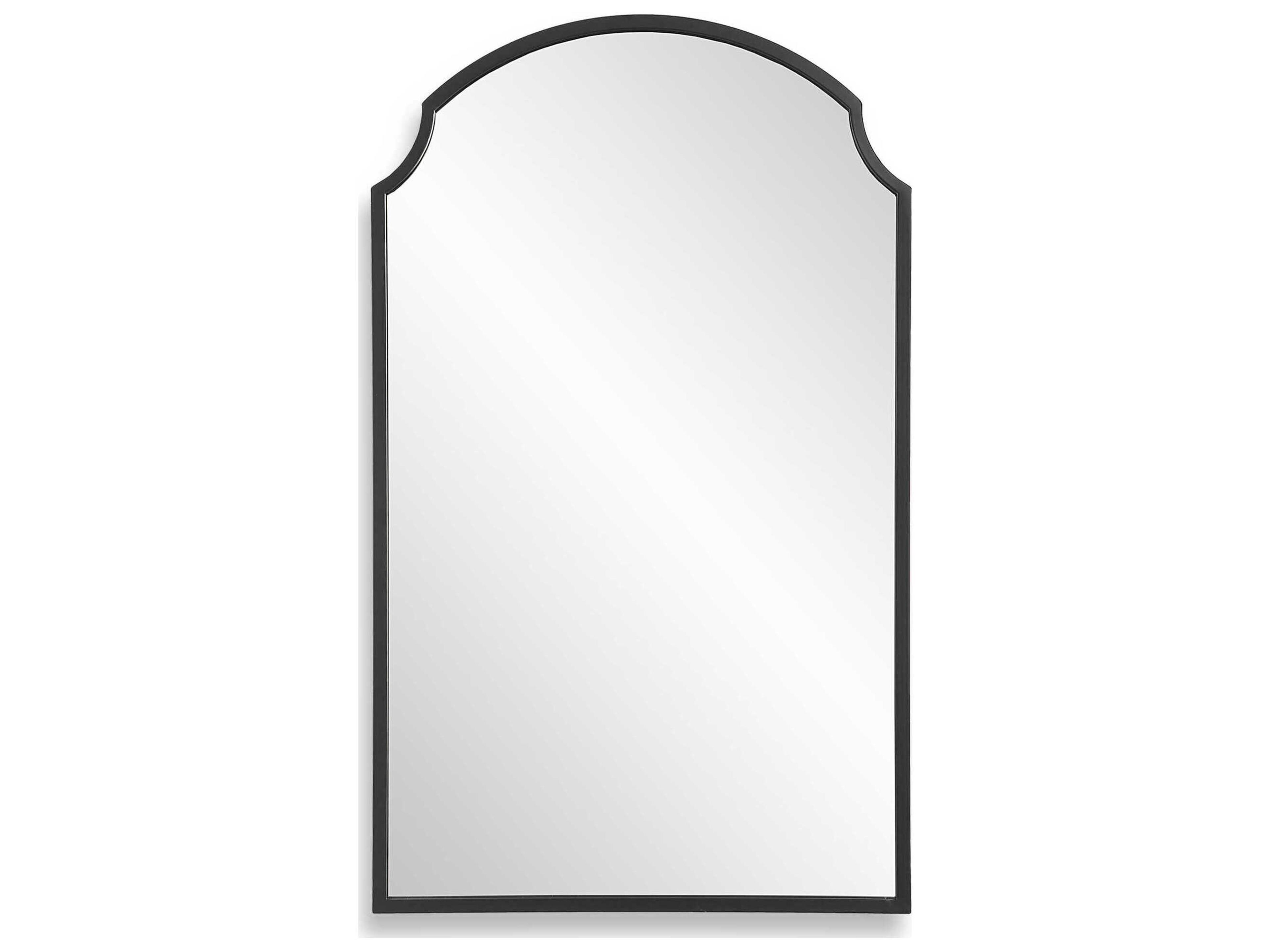 Illumination Satin Black Wall Mirror