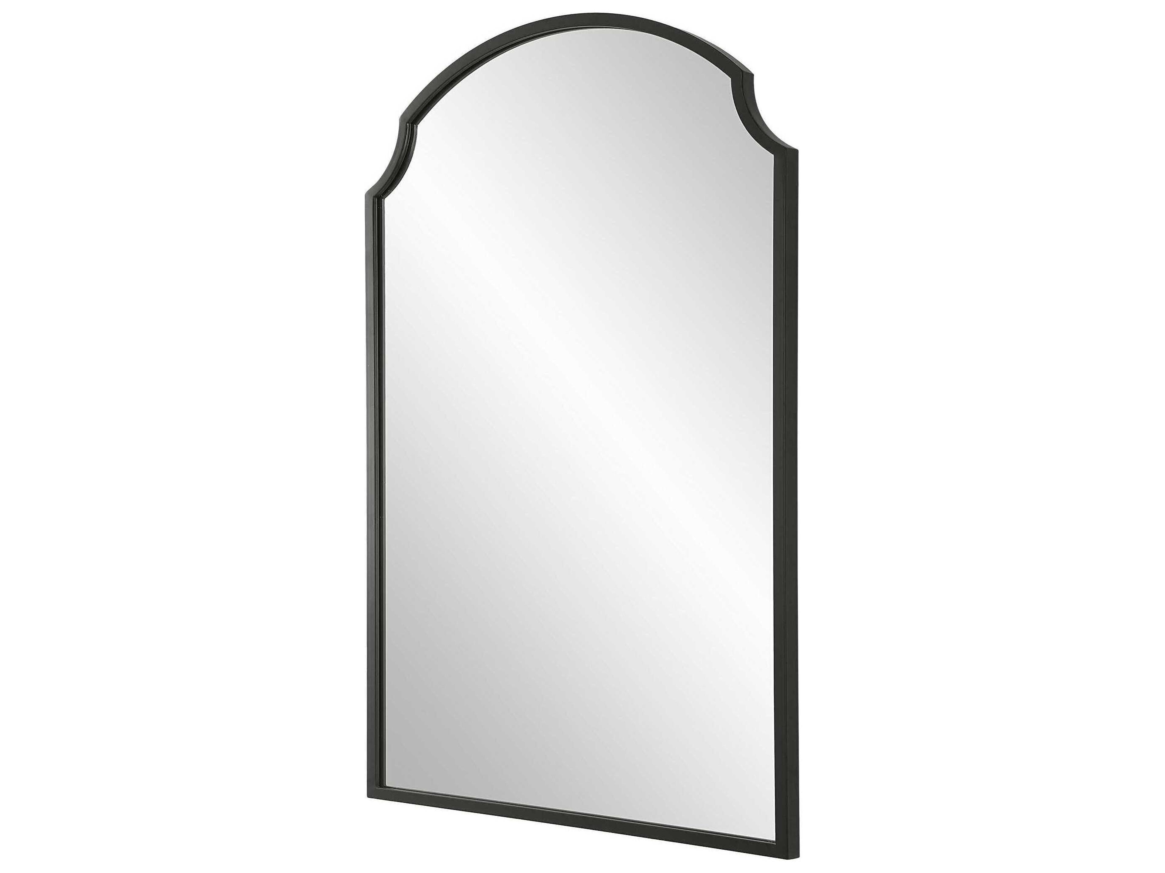 Luxecor Illumination Satin Black Wall Mirror
