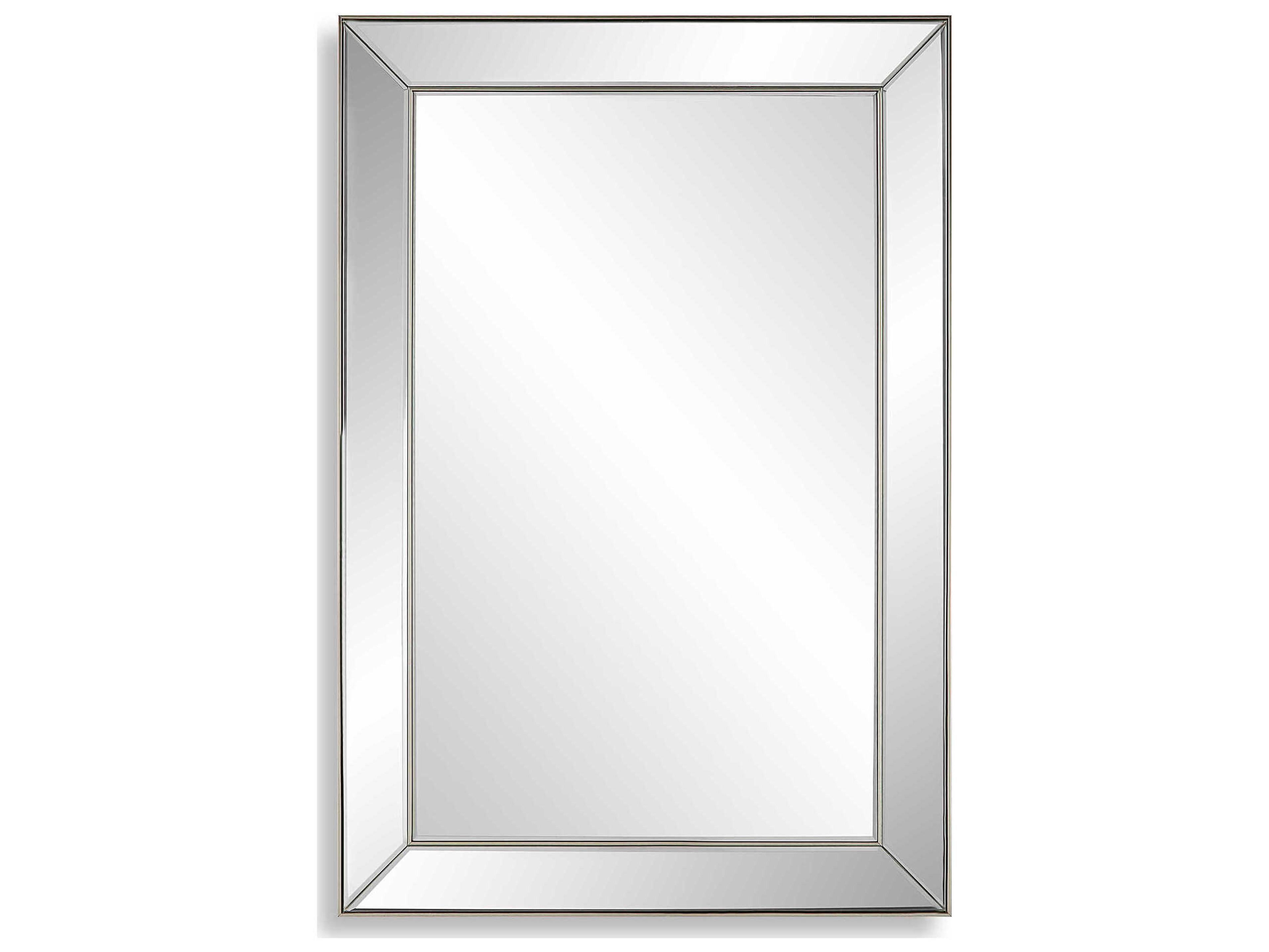 Luxecor Illumination Nickel Rectangular Wall Mirror