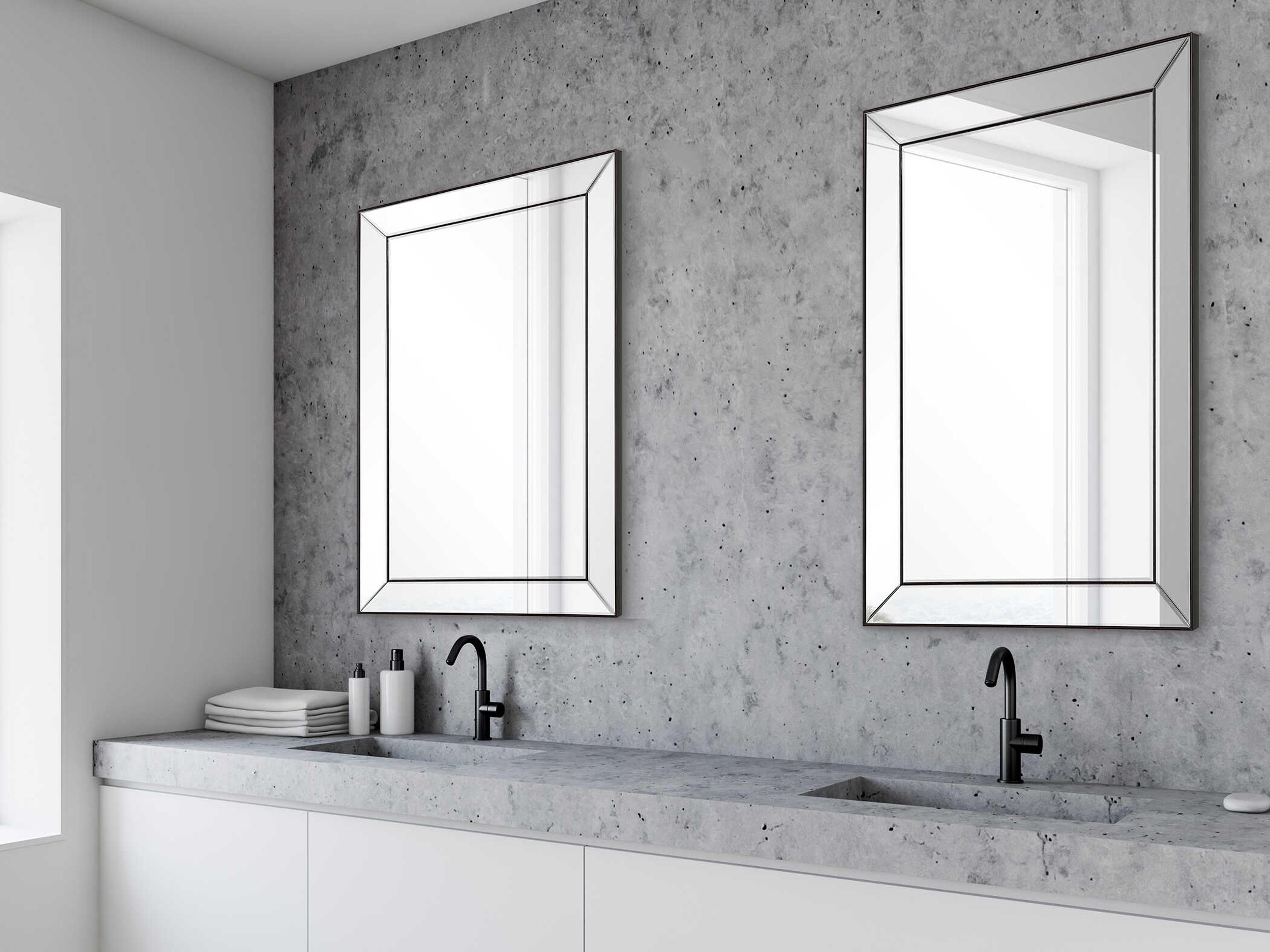 Luxecor Illumination Dark Bronze Rectangular Wall Mirror