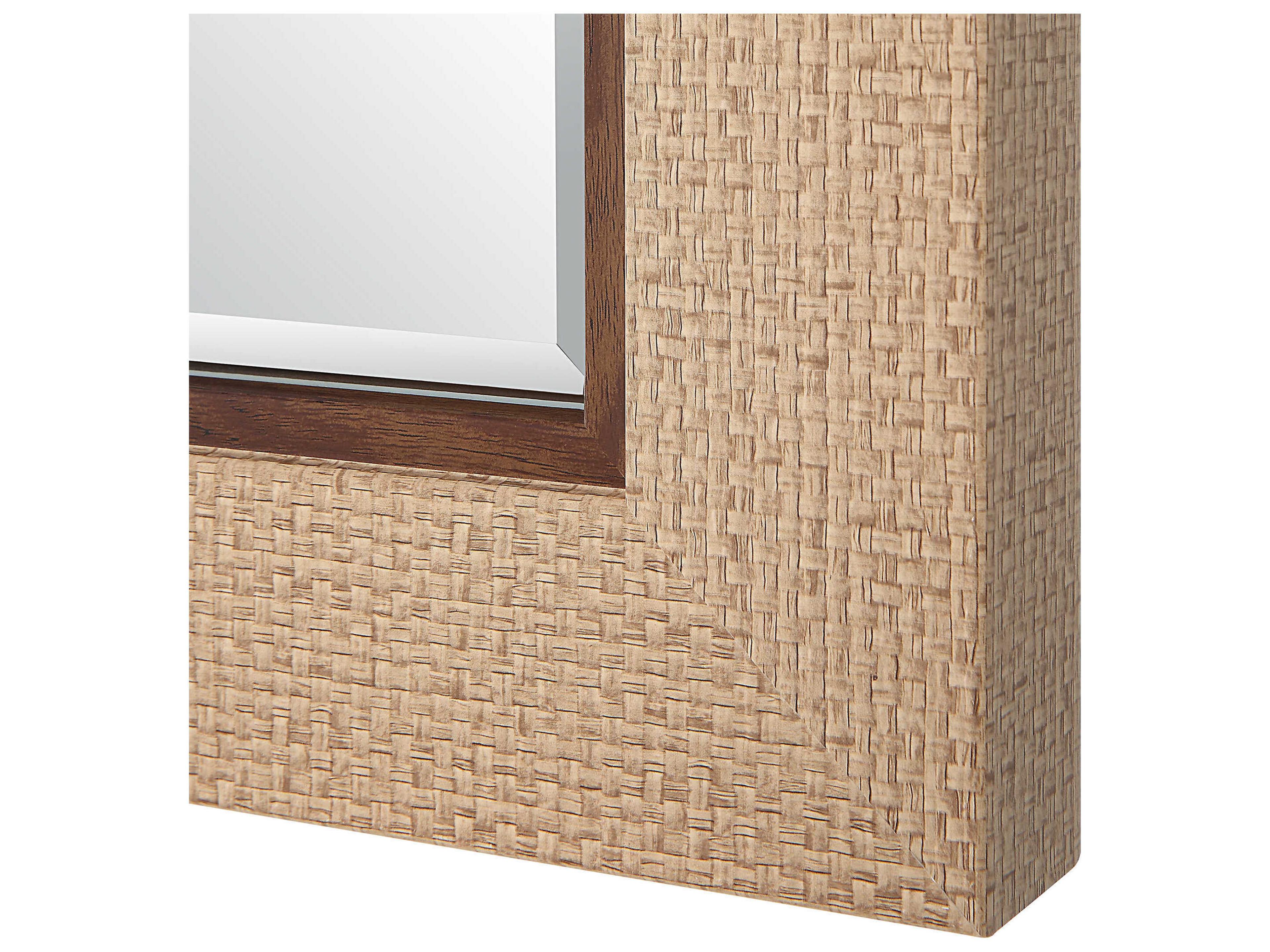 Luxecor Illumination Dark Brown Rectangular Wall Mirror