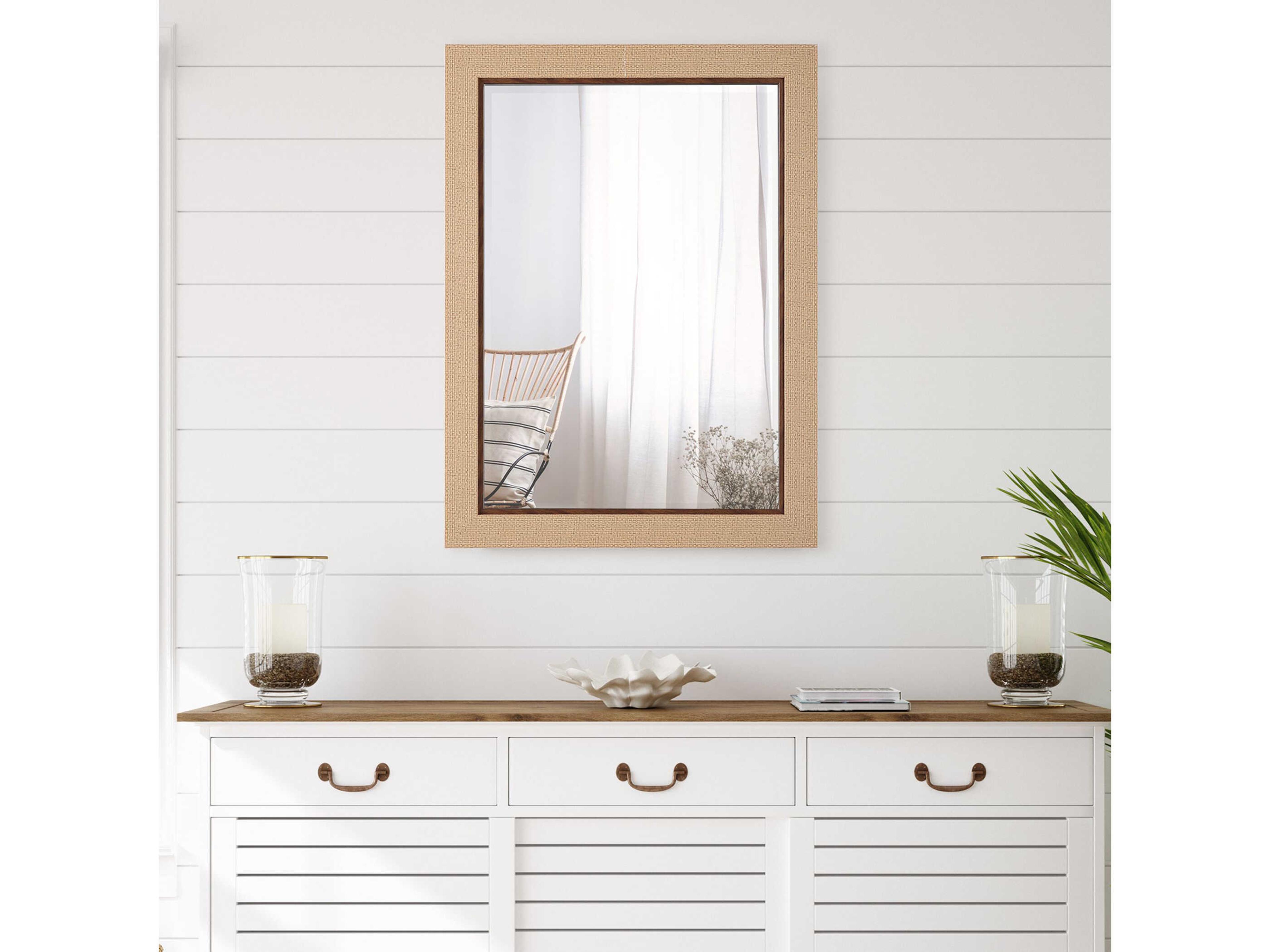 Luxecor Illumination Dark Brown Rectangular Wall Mirror