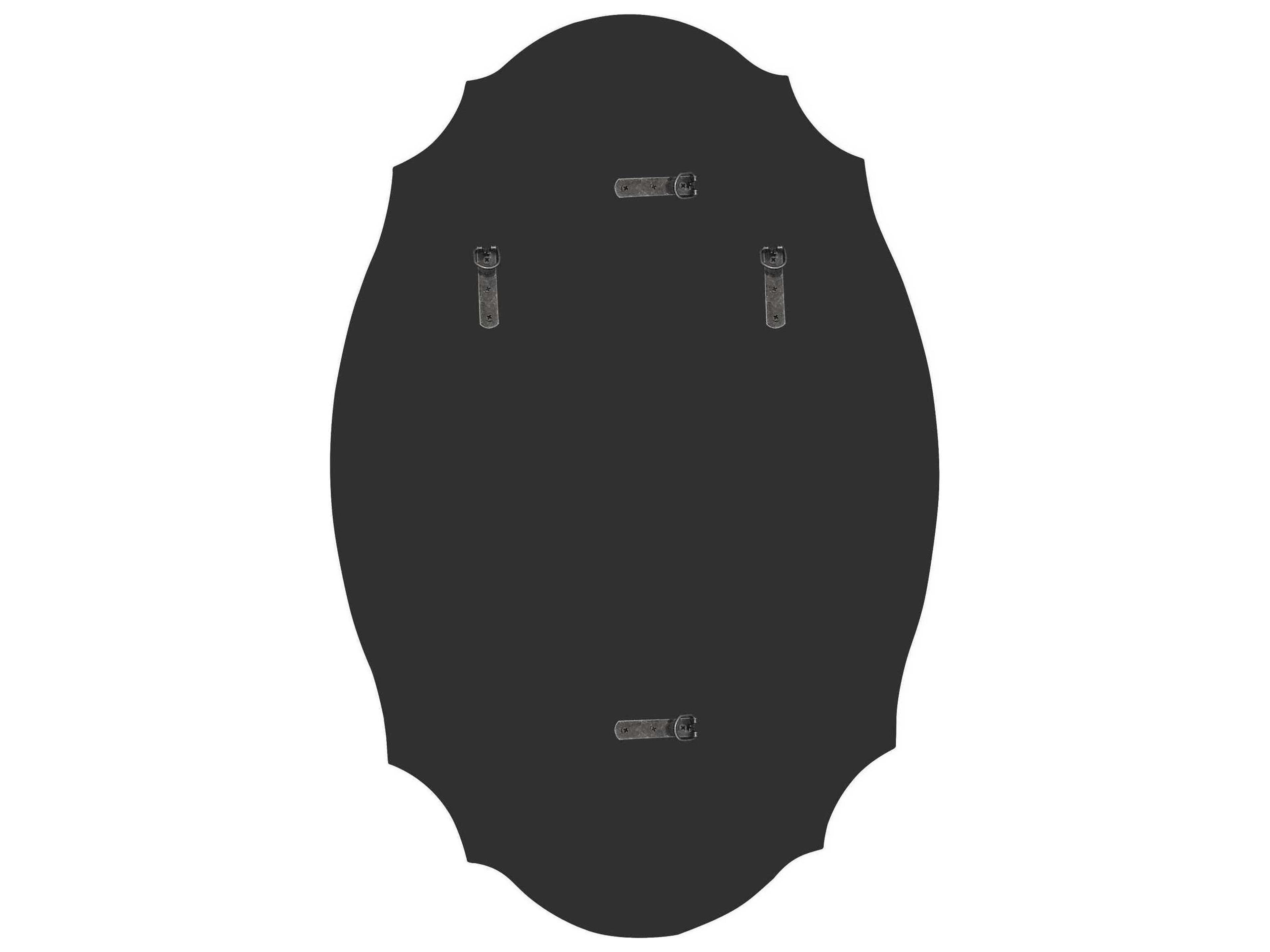 Luxecor Illumination Burnished Silver Oval Wall Mirror